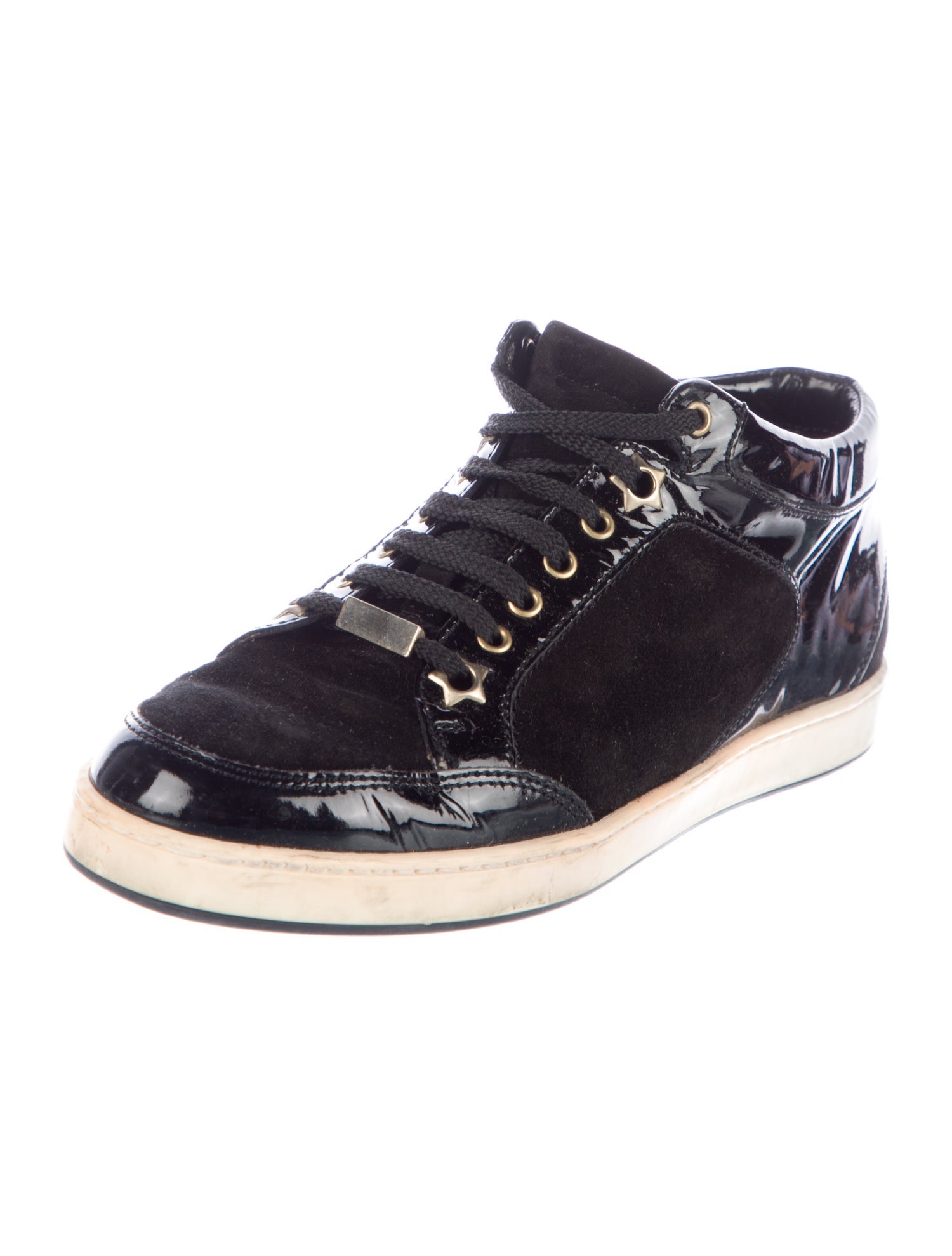 Jimmy Choo Patent Leather Printed Sneakers