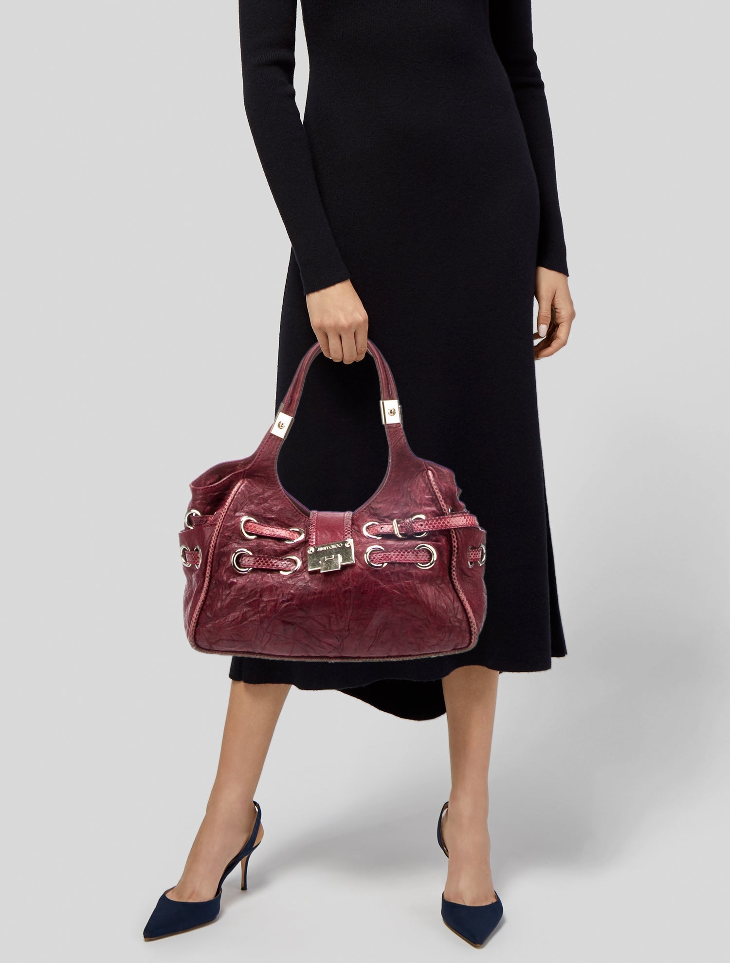 Jimmy Choo Leather Shoulder Bag