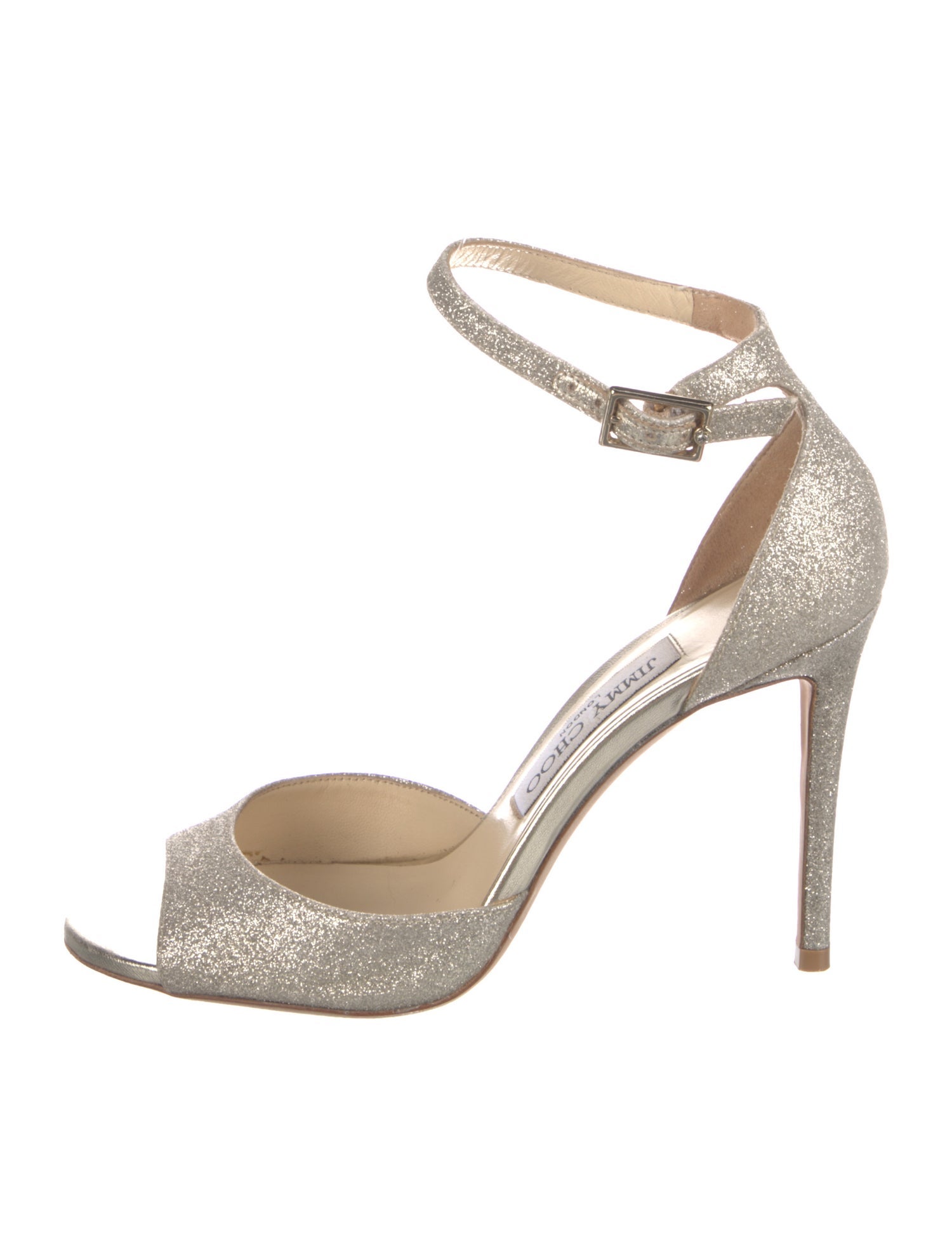 Jimmy Choo Glitter Glitter Accents Sandals