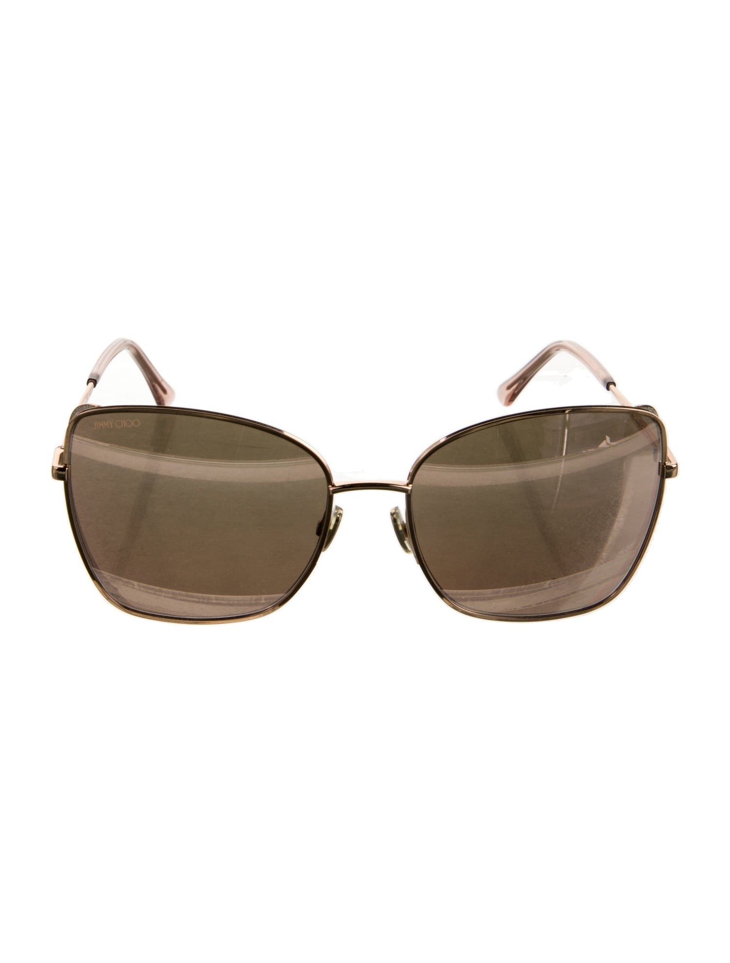 Jimmy Choo Square Mirrored Sunglasses