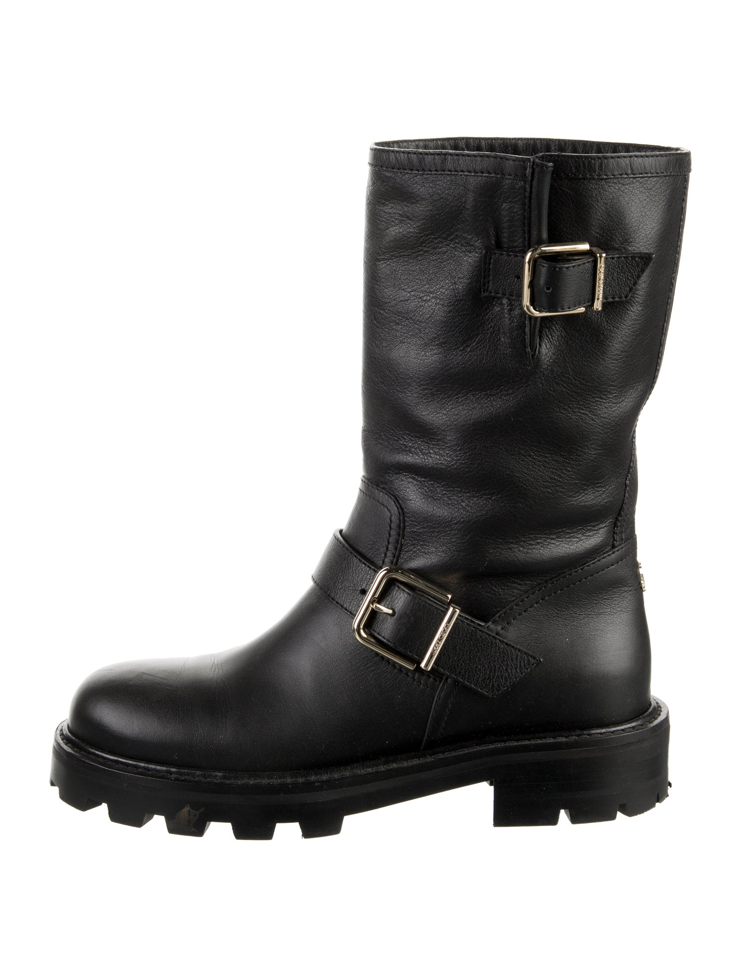 Jimmy Choo Leather Moto Boots