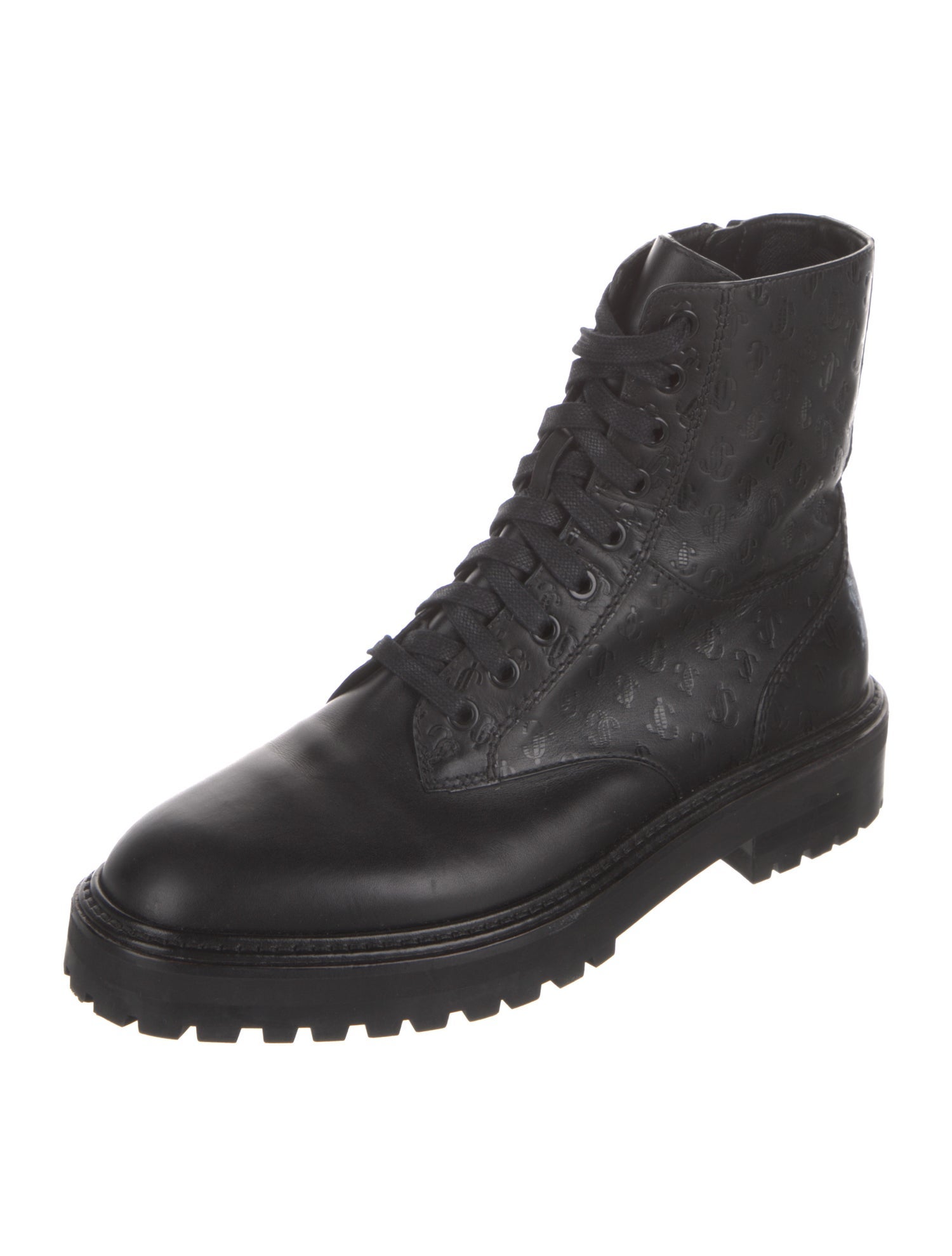 Jimmy Choo Leather Combat Boots