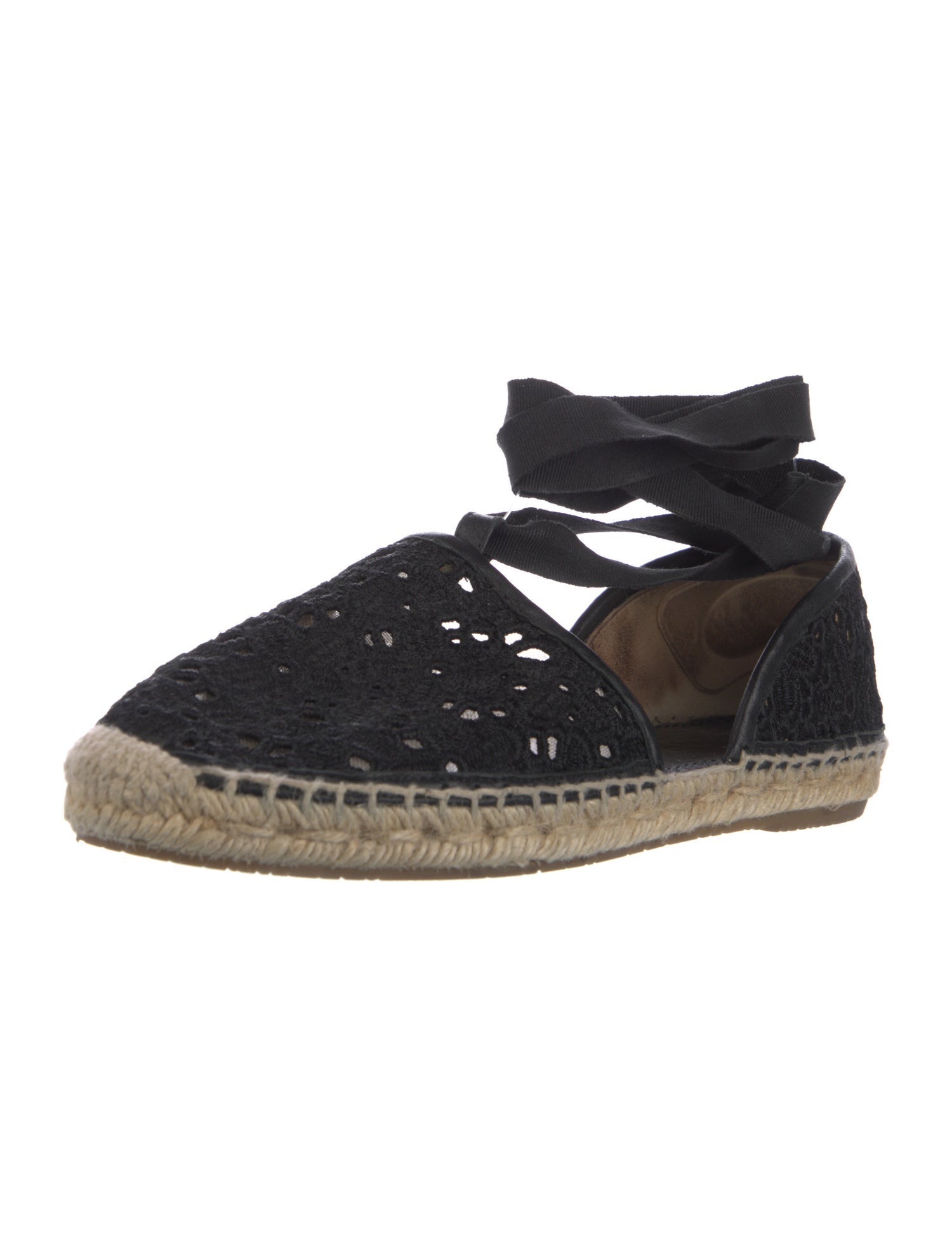 Jimmy Choo Lace Colorblock Pattern Espadrilles