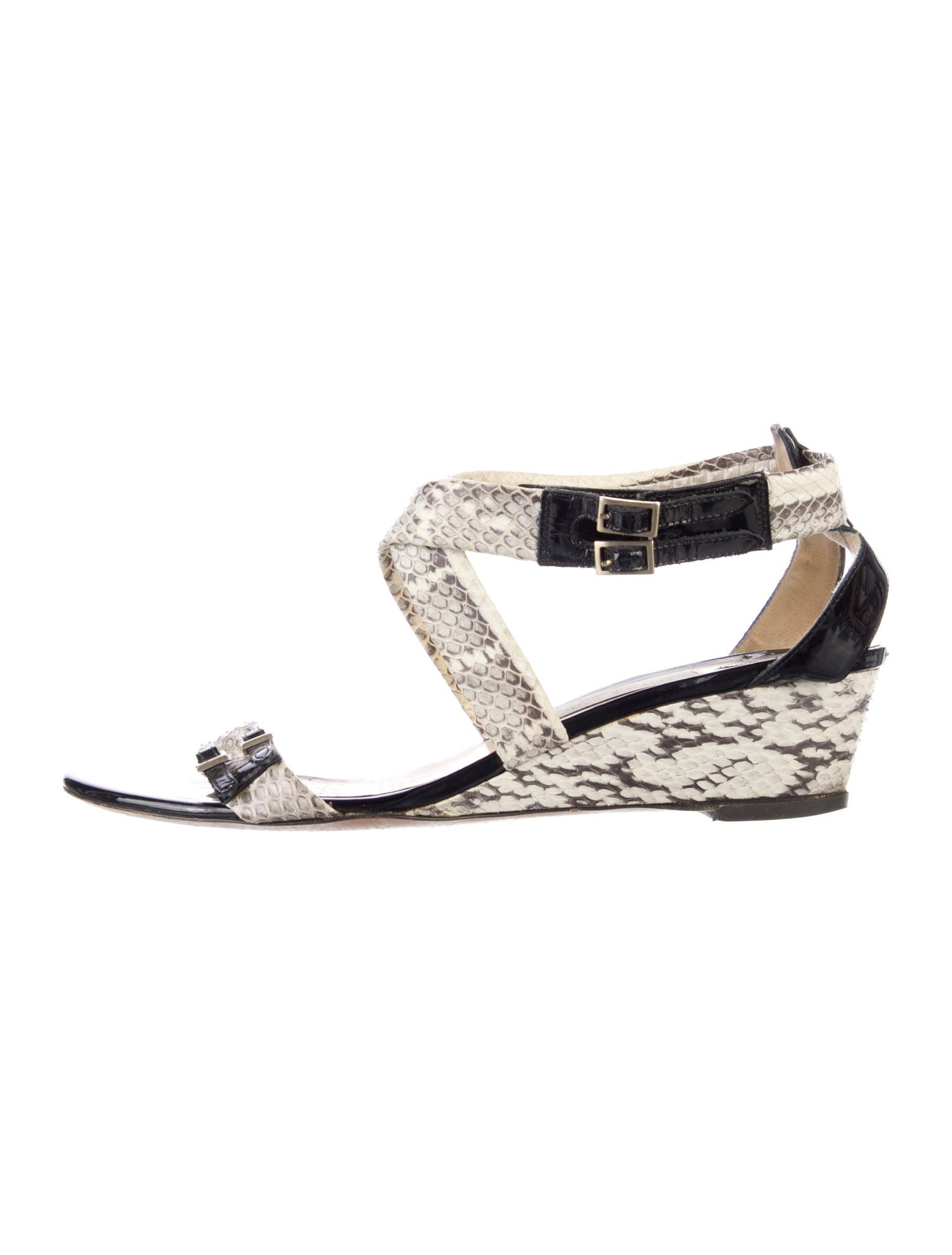 Jimmy Choo Snakeskin Animal Print Sandals
