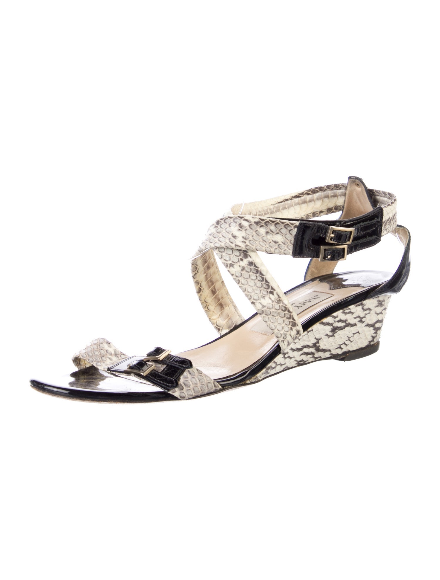 Jimmy Choo Snakeskin Animal Print Sandals
