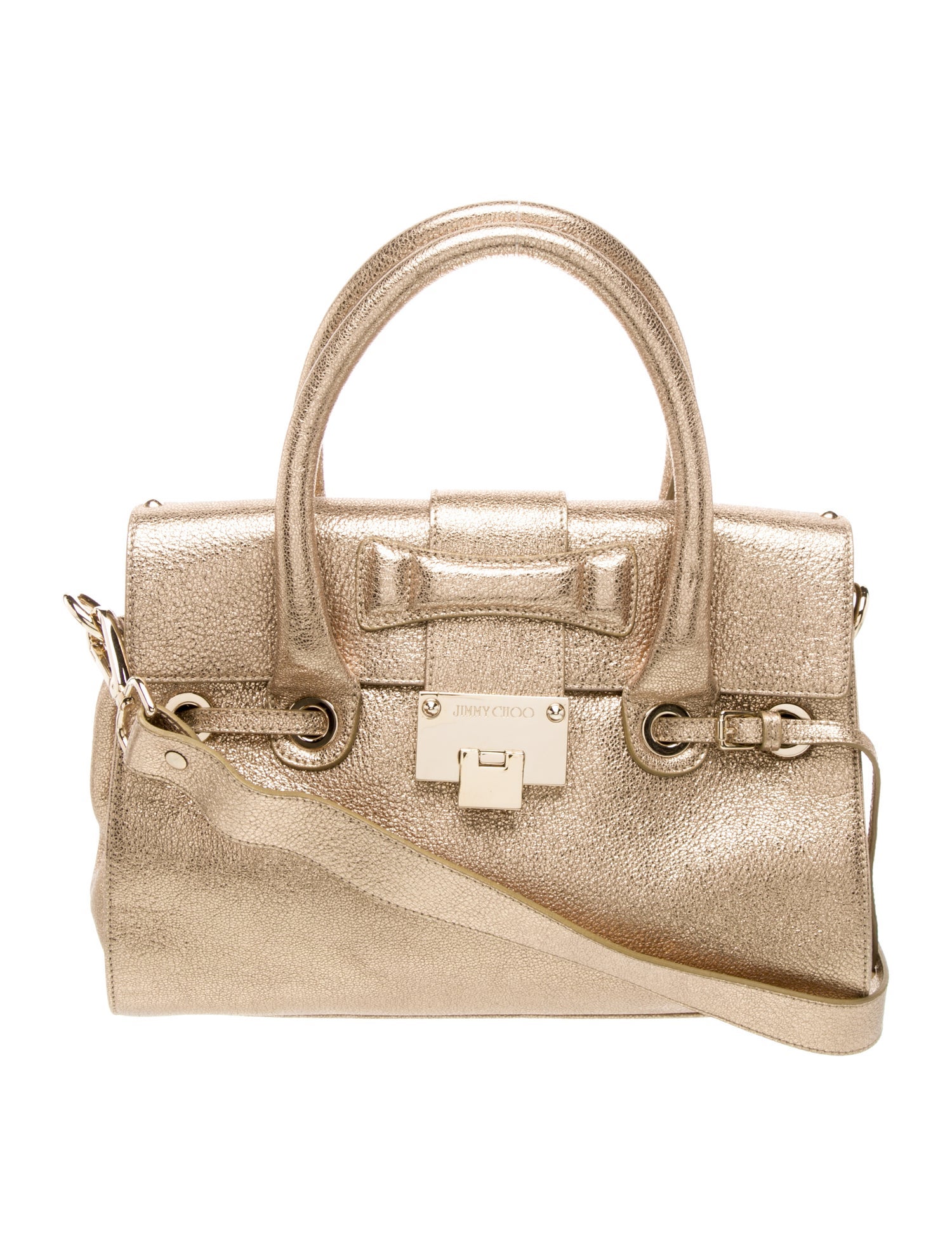 Jimmy Choo Leather Top Handle Bag