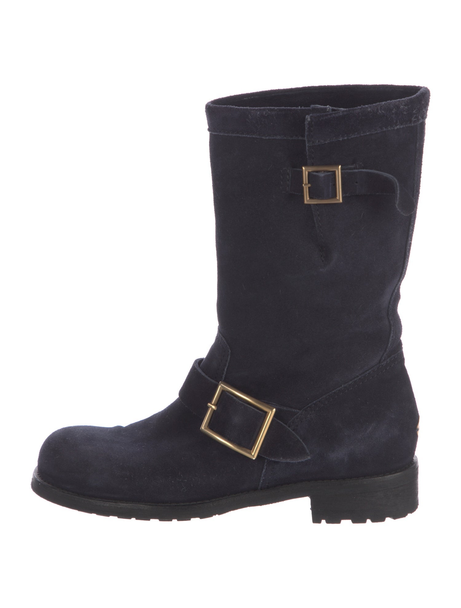 Jimmy Choo Suede Moto Boots