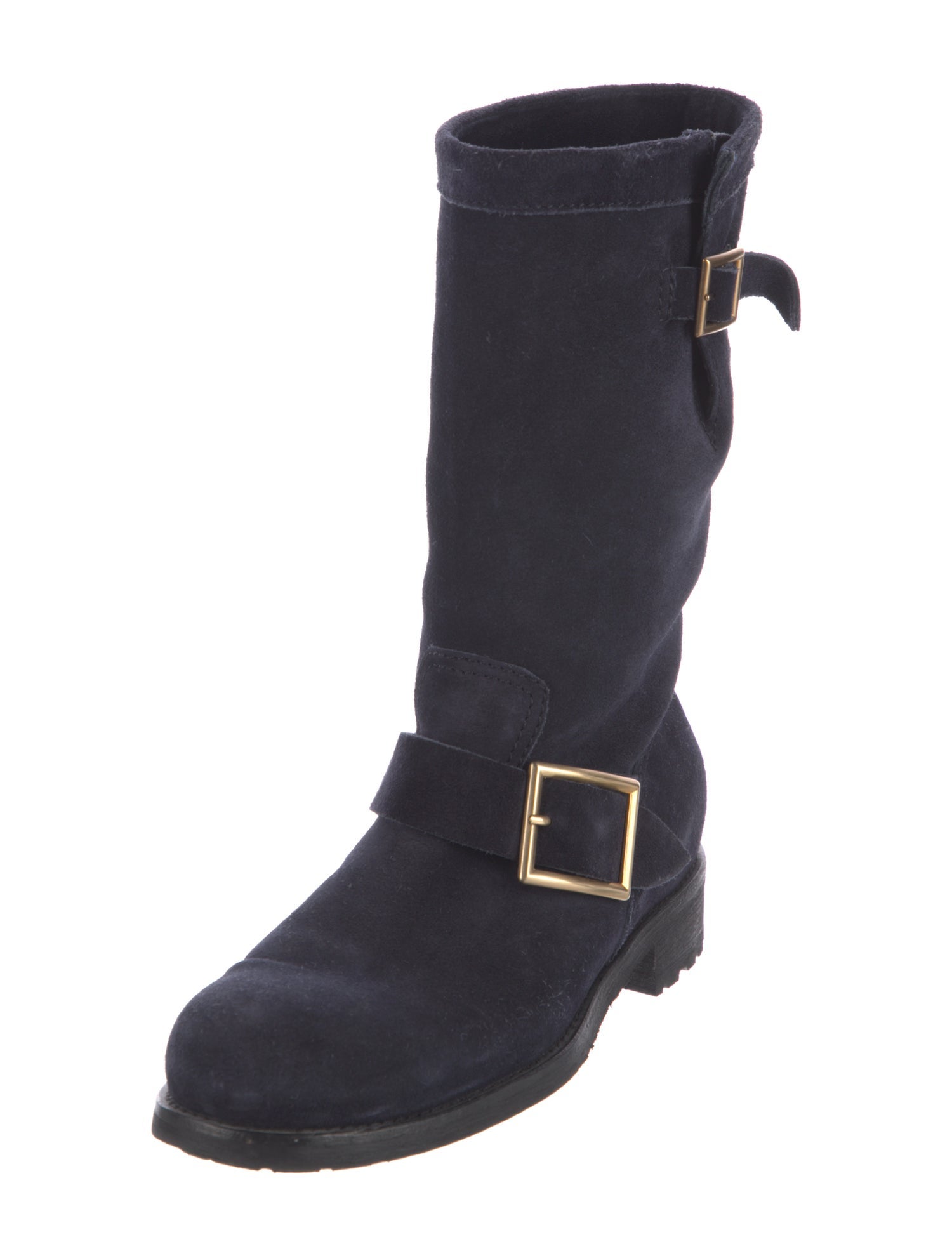 Jimmy Choo Suede Moto Boots