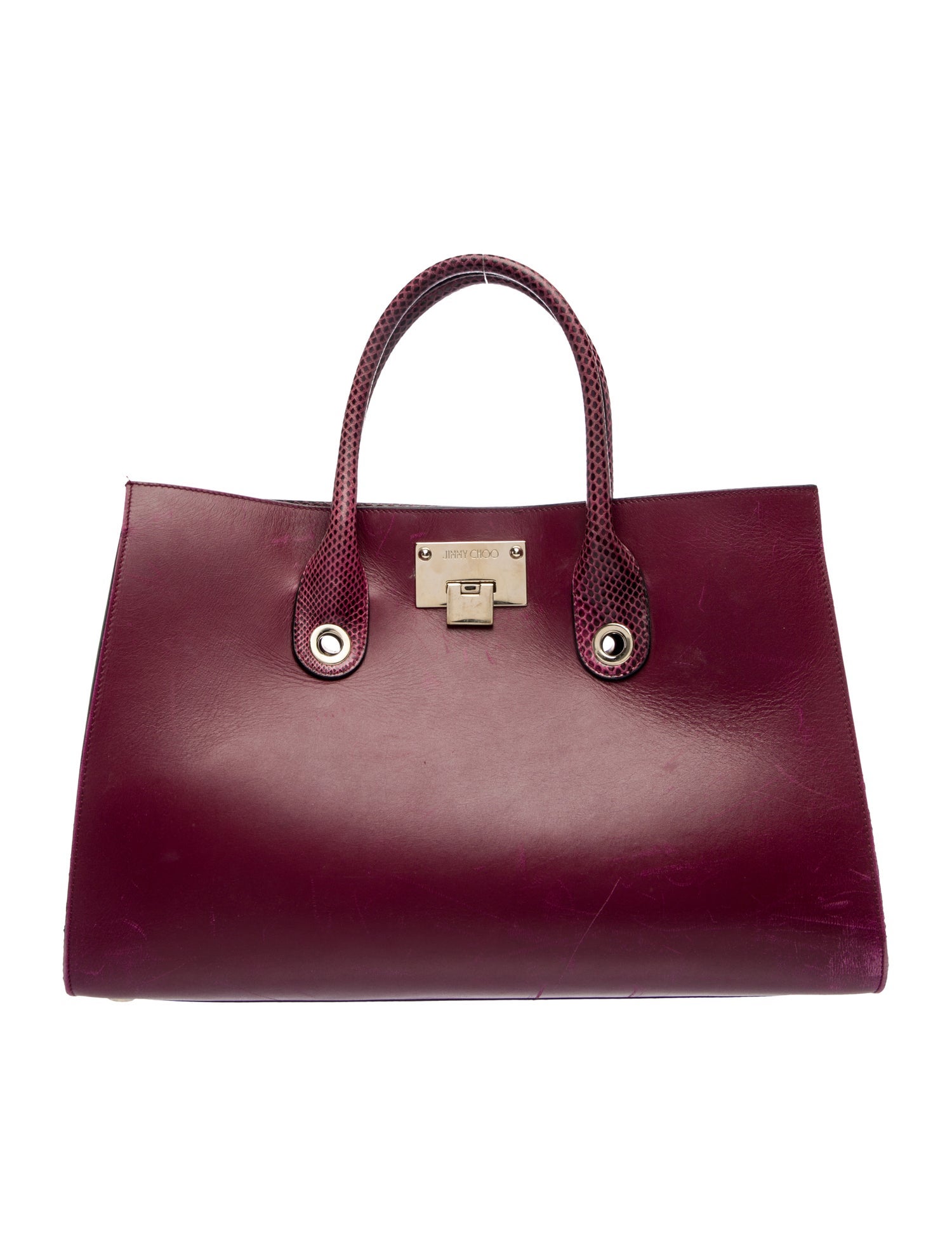 Jimmy Choo Leather Top Handle Bag