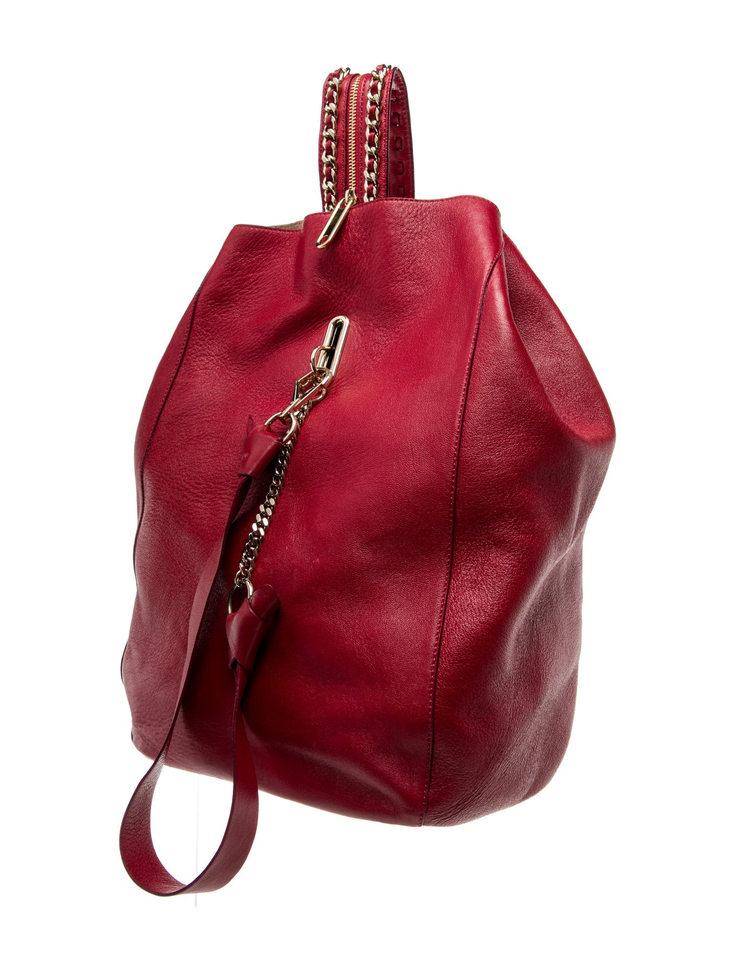 Jimmy Choo Leather Bucket Bag