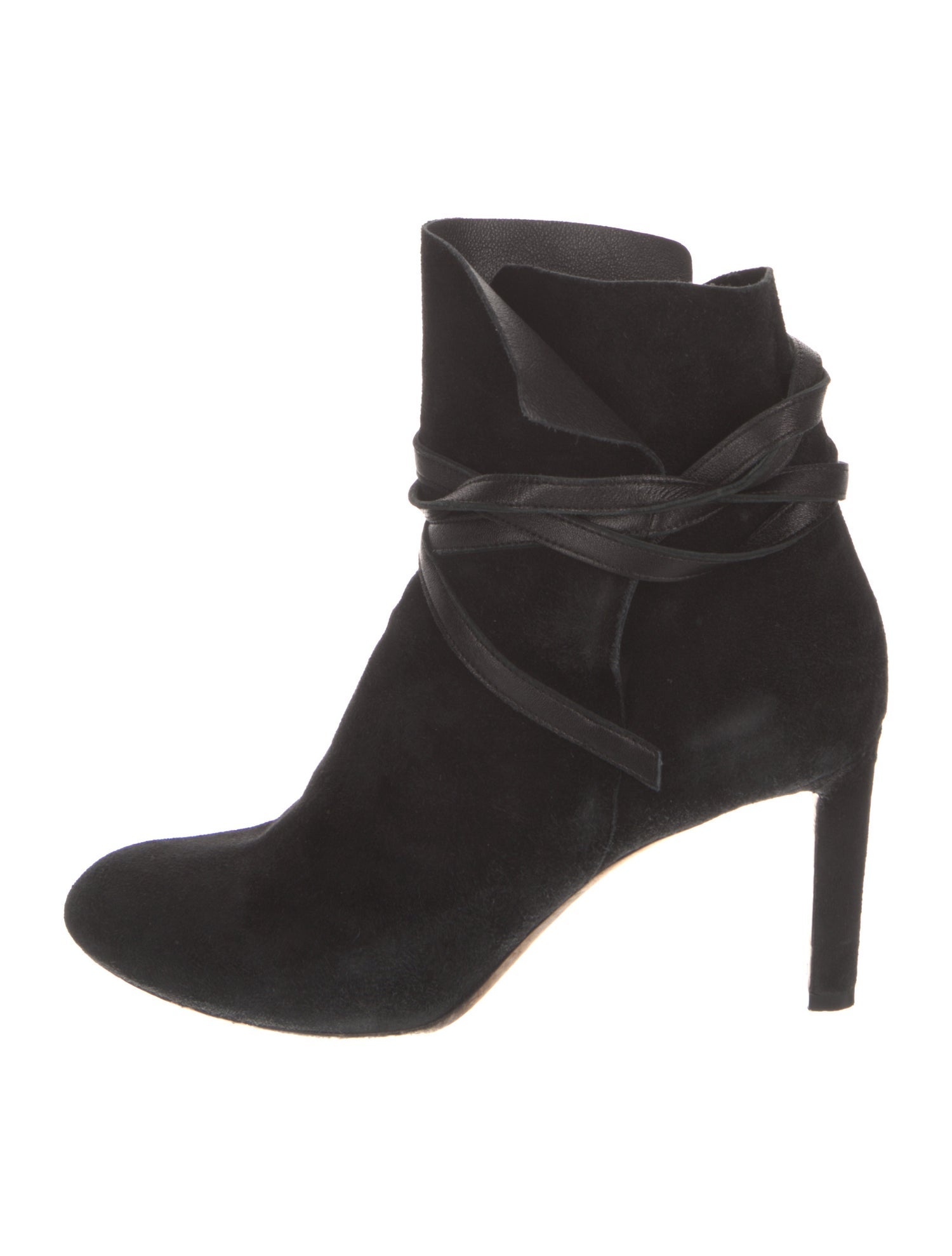 Jimmy Choo Suede Leather Trim Embellishment Boots