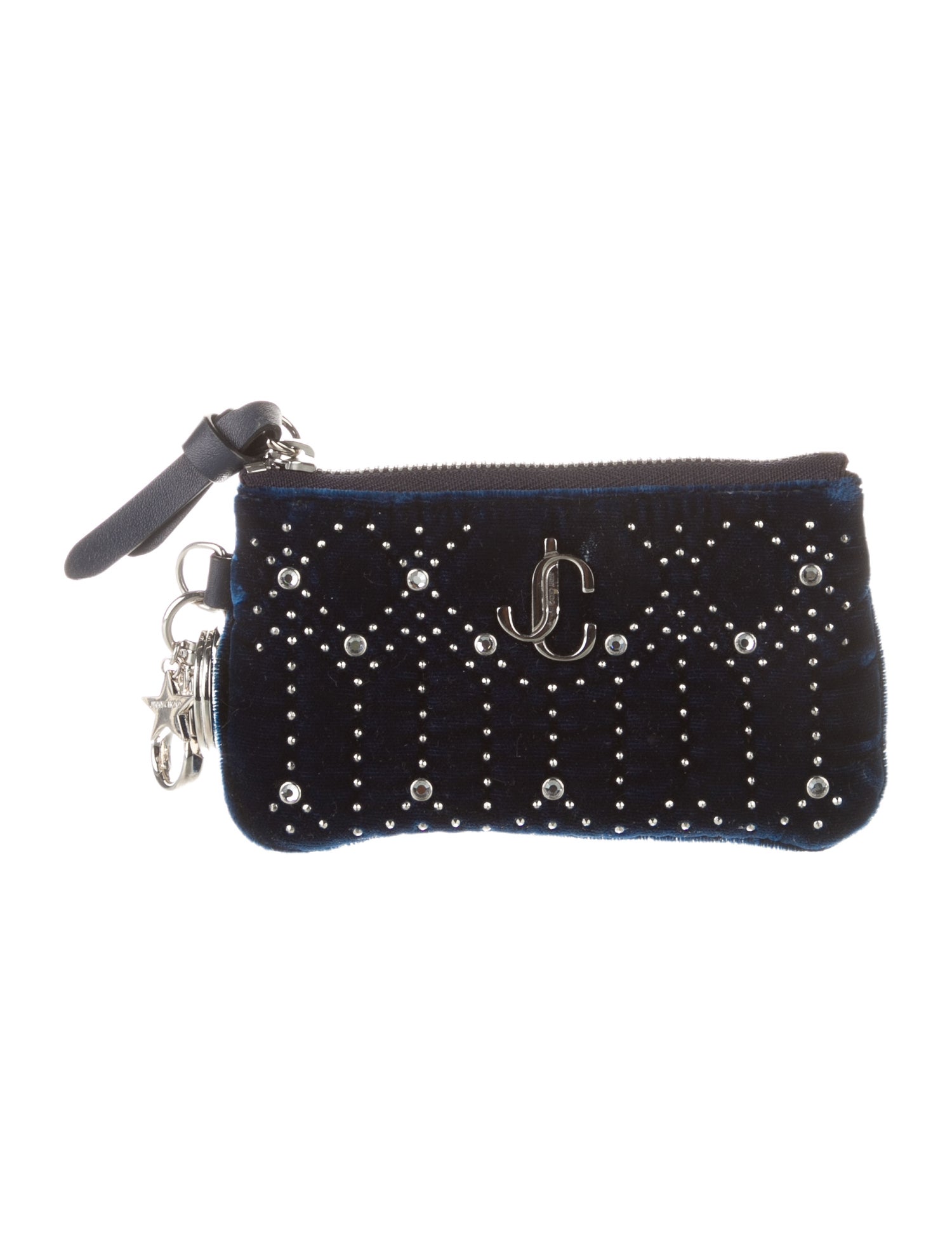 Jimmy Choo Velvet Pouch Keychain