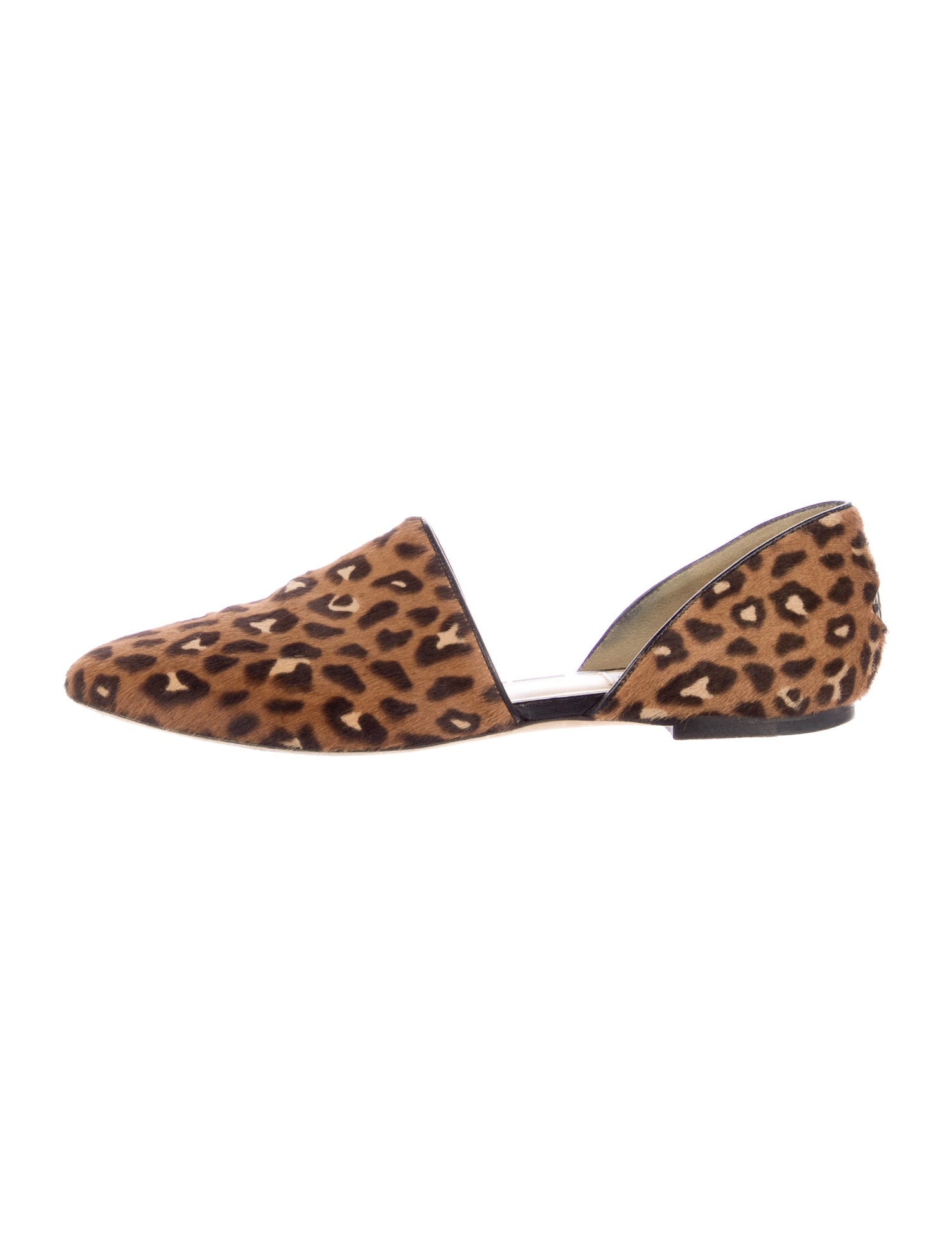 Jimmy Choo Ponyhair Animal Print D'Orsay Flats