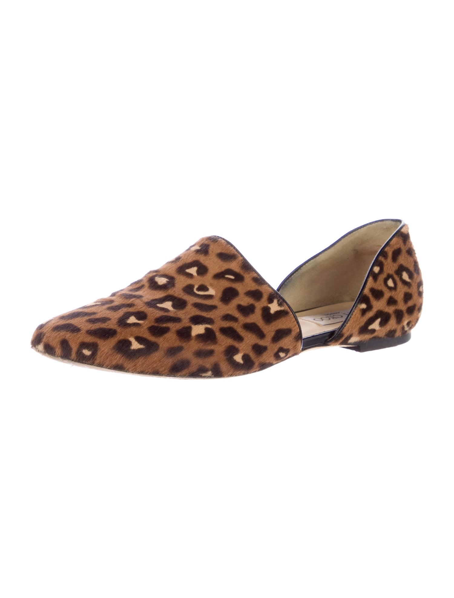 Jimmy Choo Ponyhair Animal Print D'Orsay Flats
