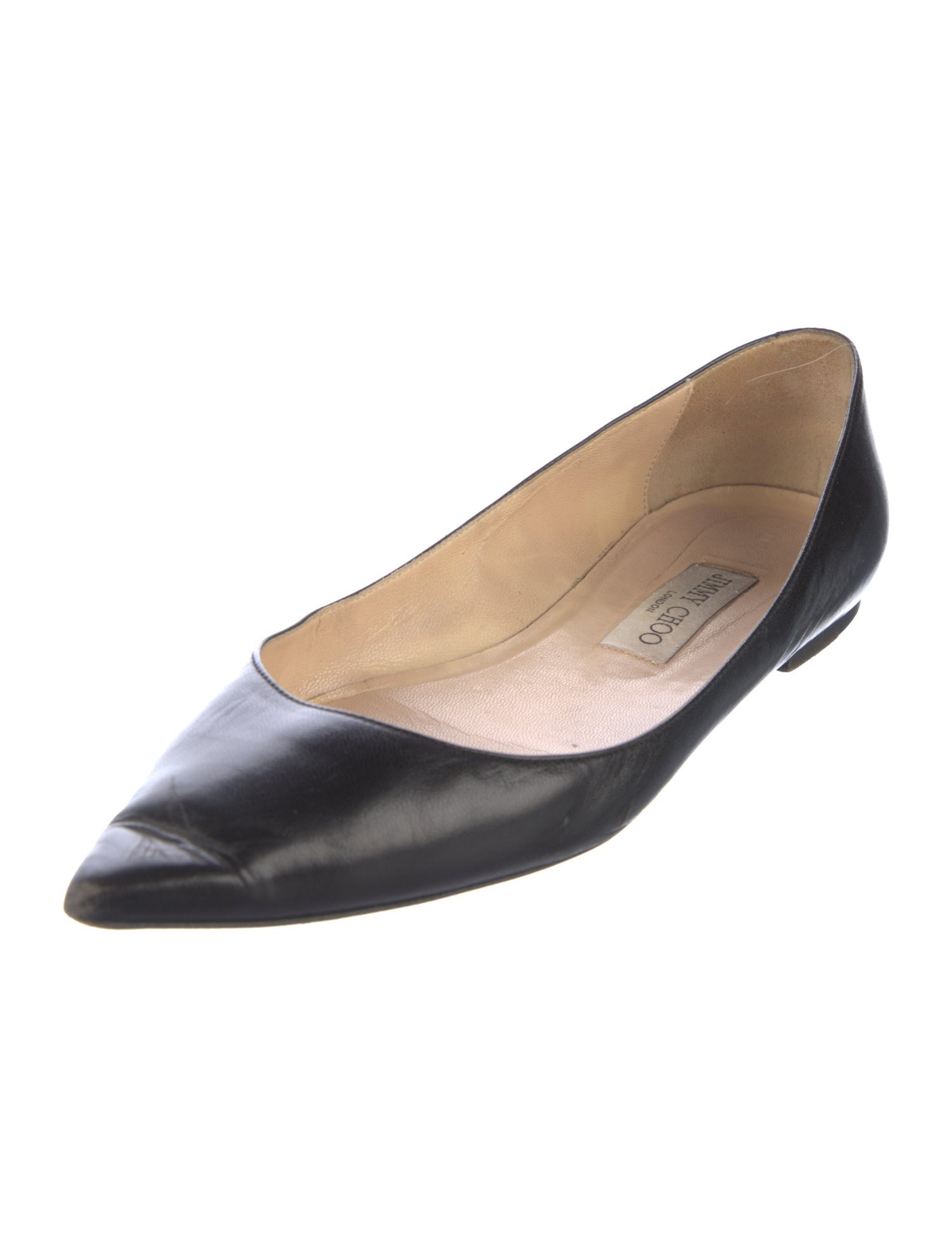 Jimmy Choo Leather Ballet Flats