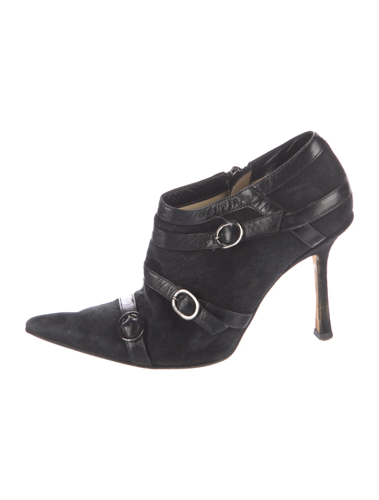 Jimmy Choo Suede Leather Trim Embellishment Pumps