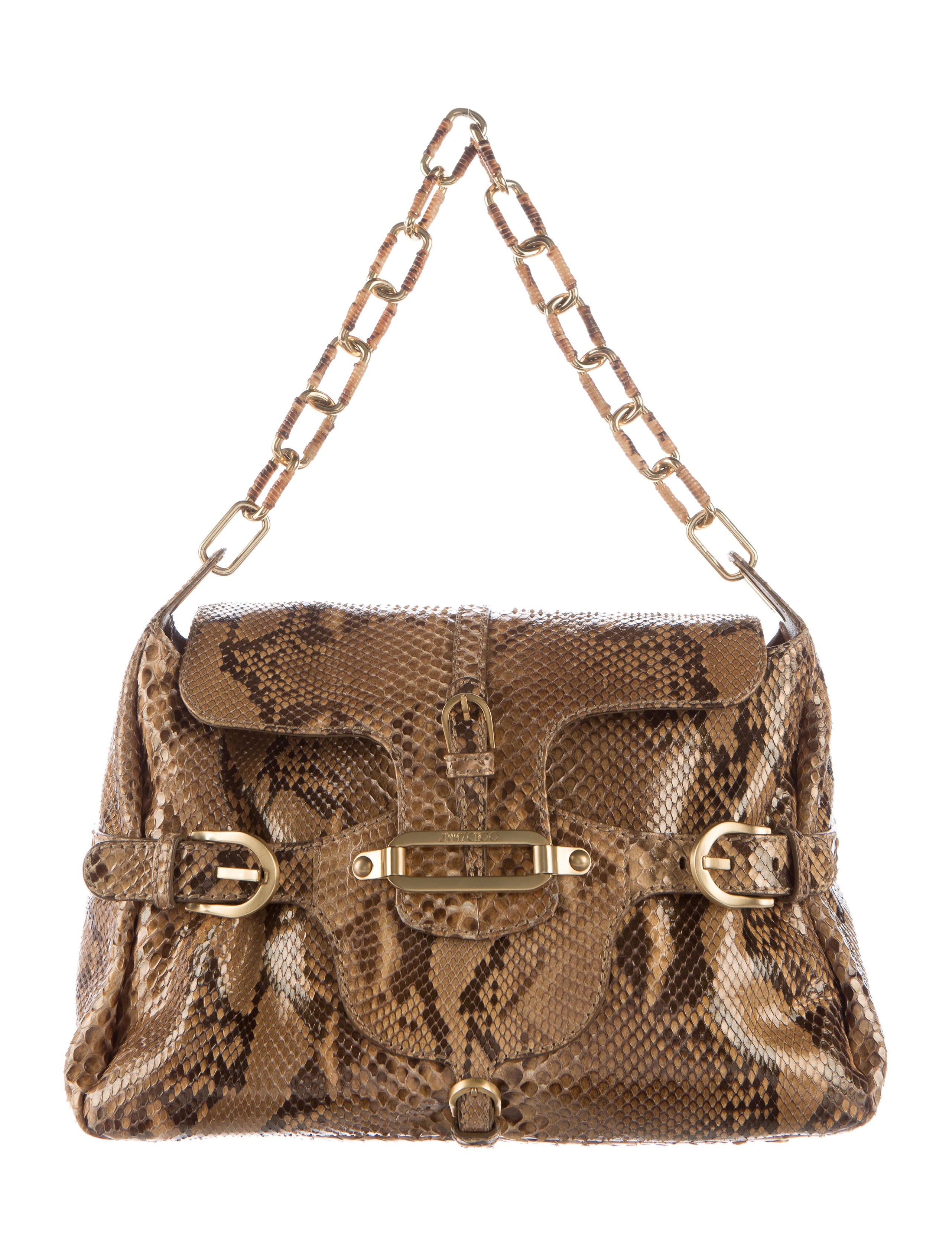 Jimmy Choo Python Tulita Shoulder Bag