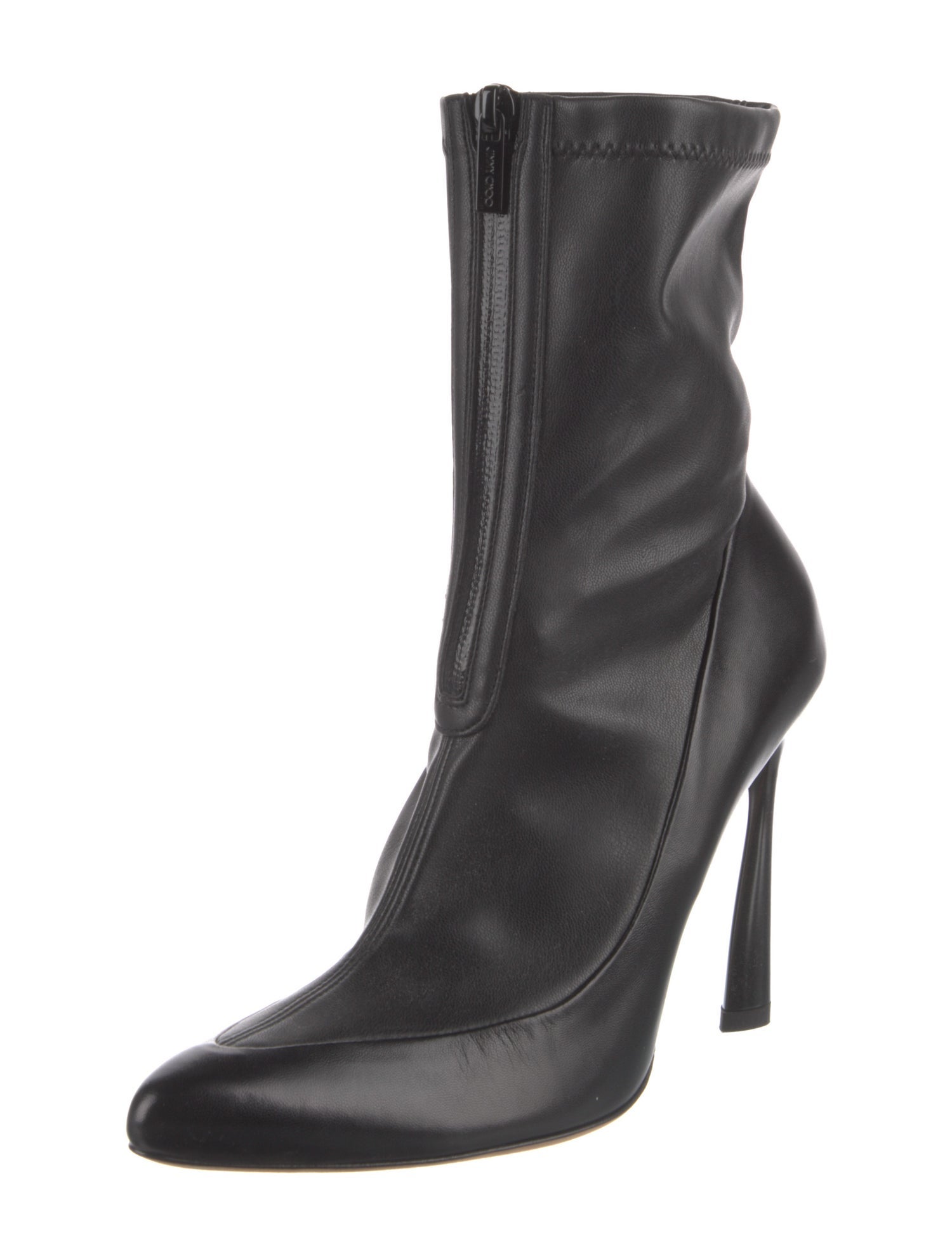 Jimmy Choo Leather Sock Boots