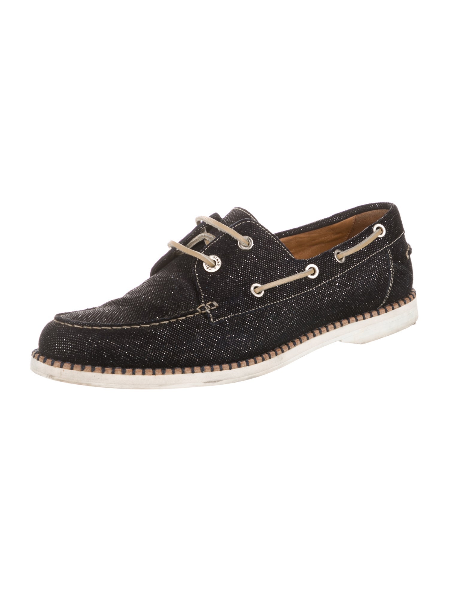 Jimmy Choo Denim Bow Accents Espadrilles