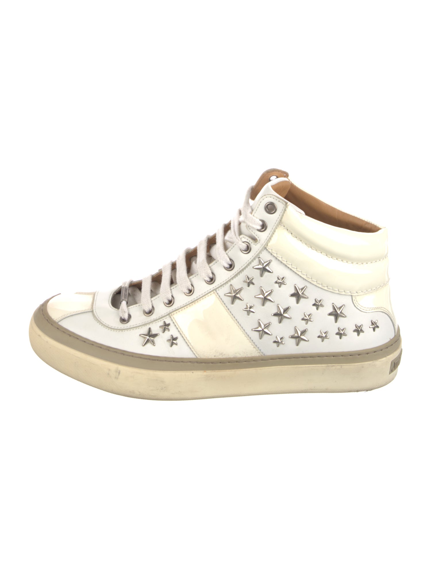 Jimmy Choo Leather Printed Sneakers