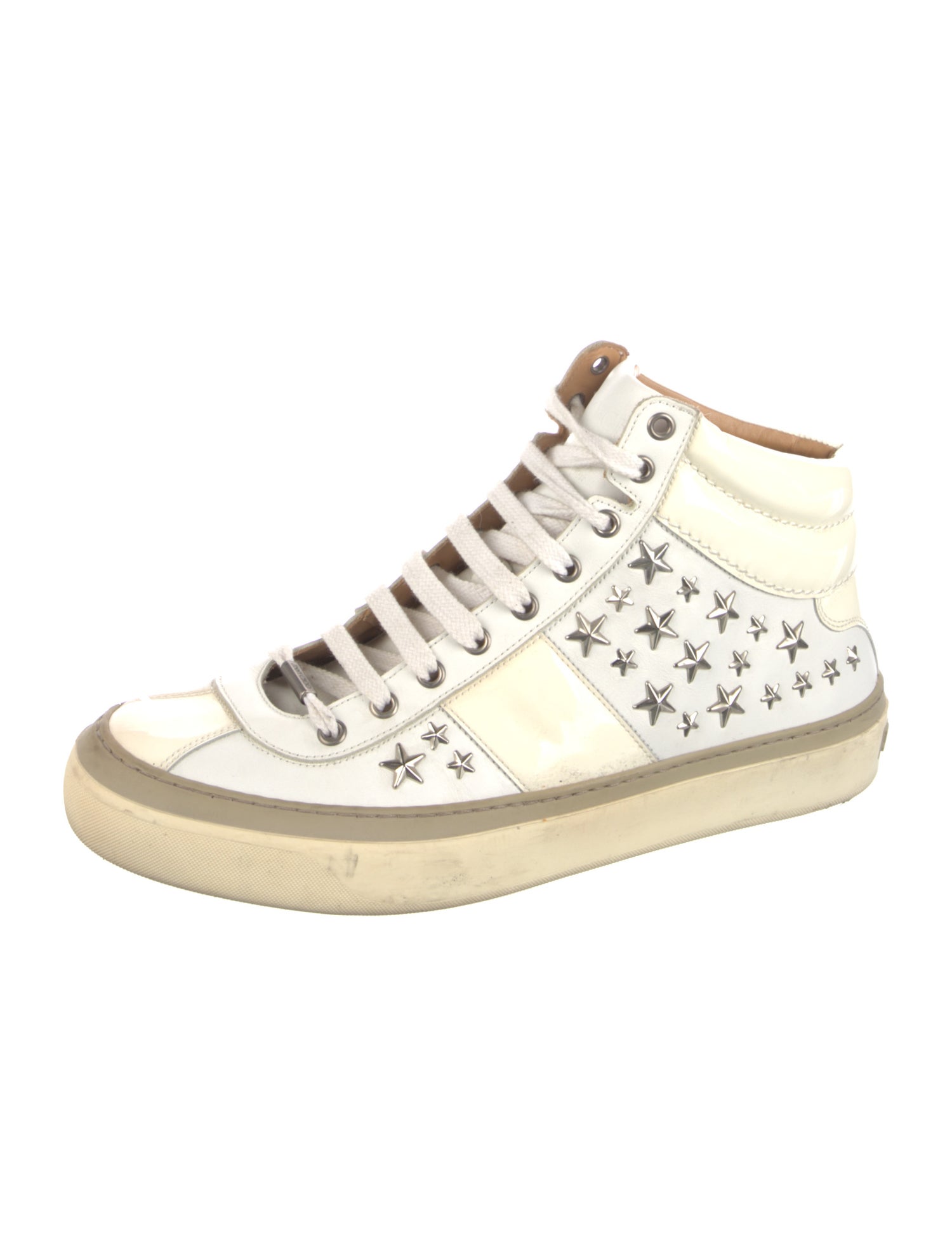 Jimmy Choo Leather Printed Sneakers