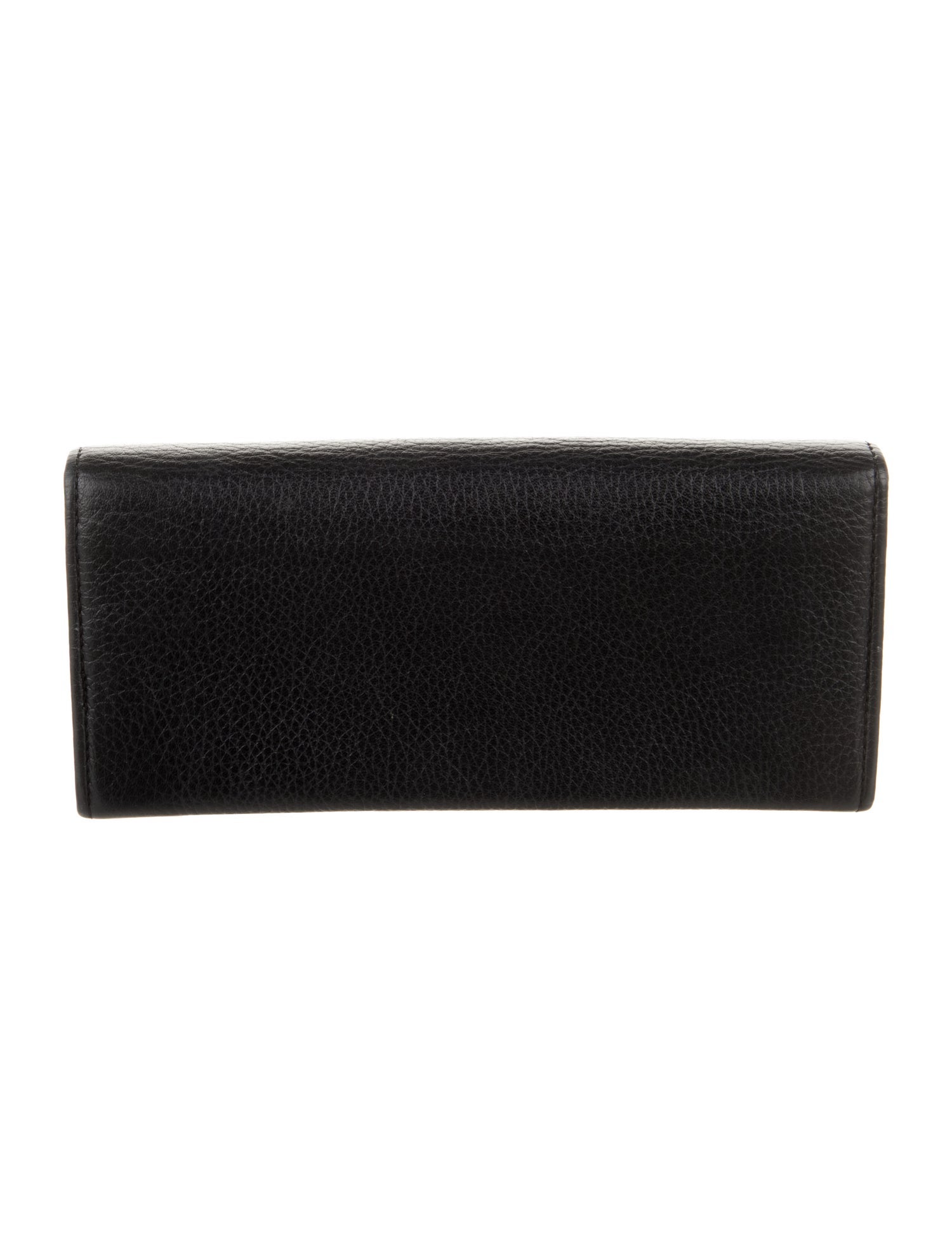 Jimmy Choo Camellia Flap French Purse Leather Continental Wallet