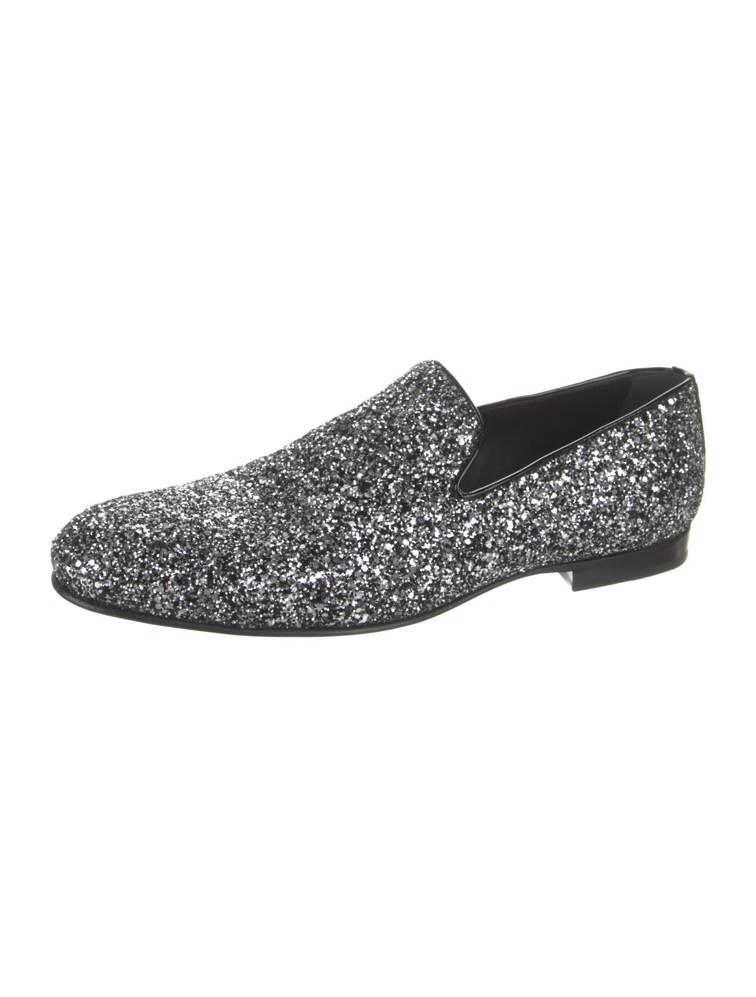 Jimmy Choo Glitter Glitter Accents Loafers