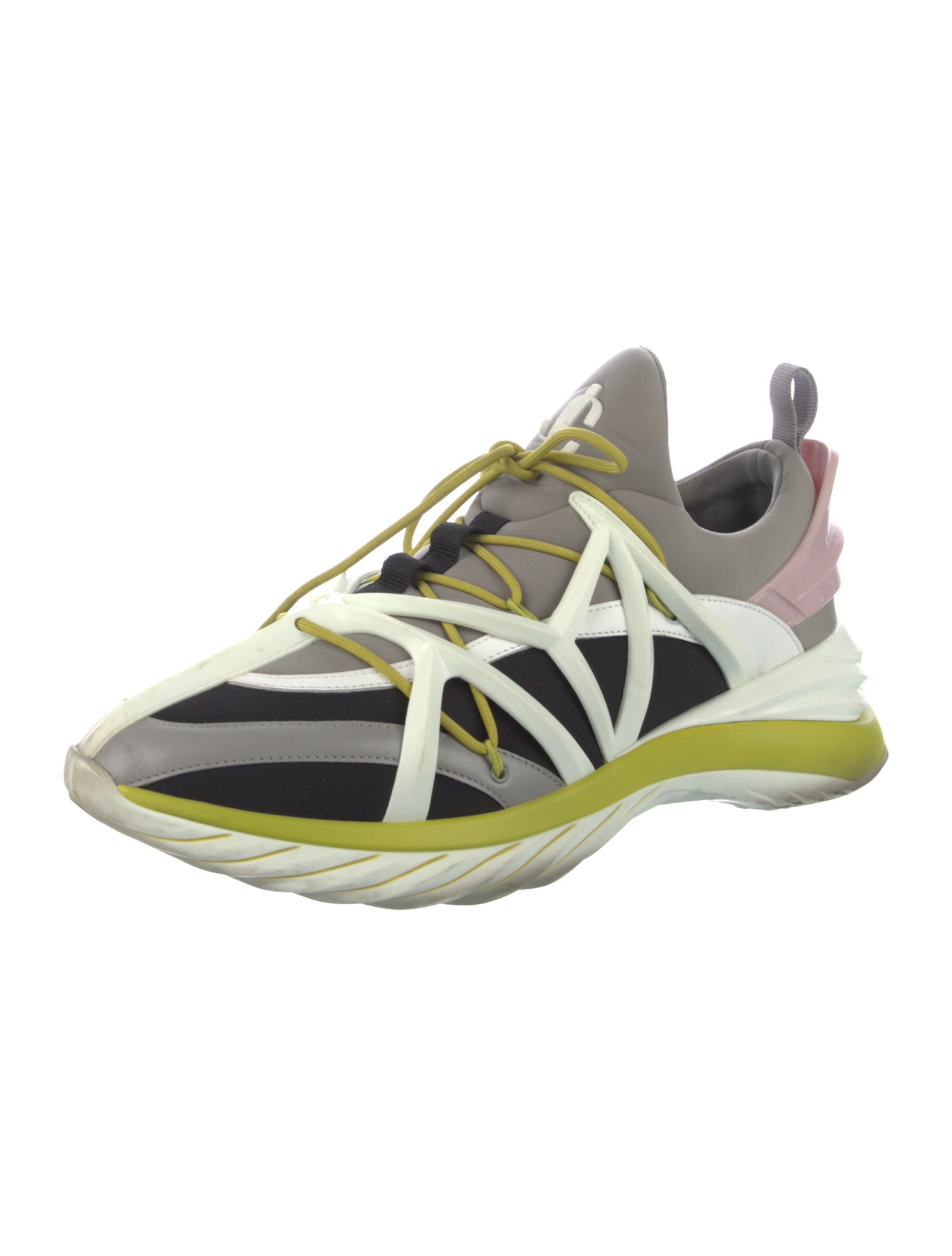 Jimmy Choo Colorblock Pattern Athletic Sneakers