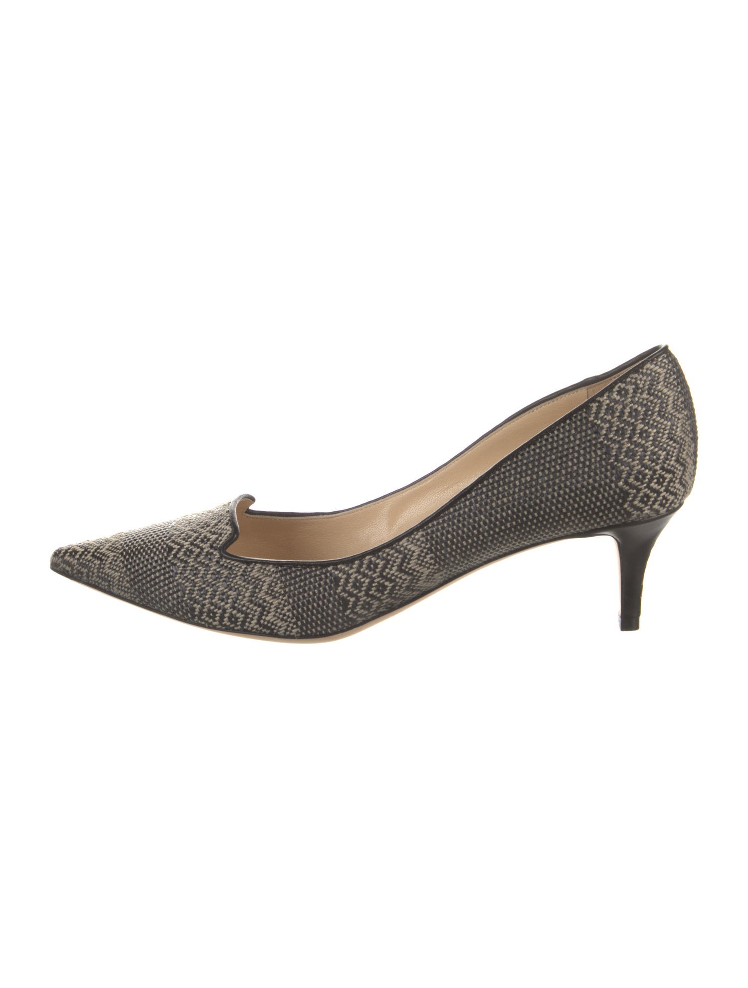 Jimmy Choo Leather Trim Embellishment Pumps