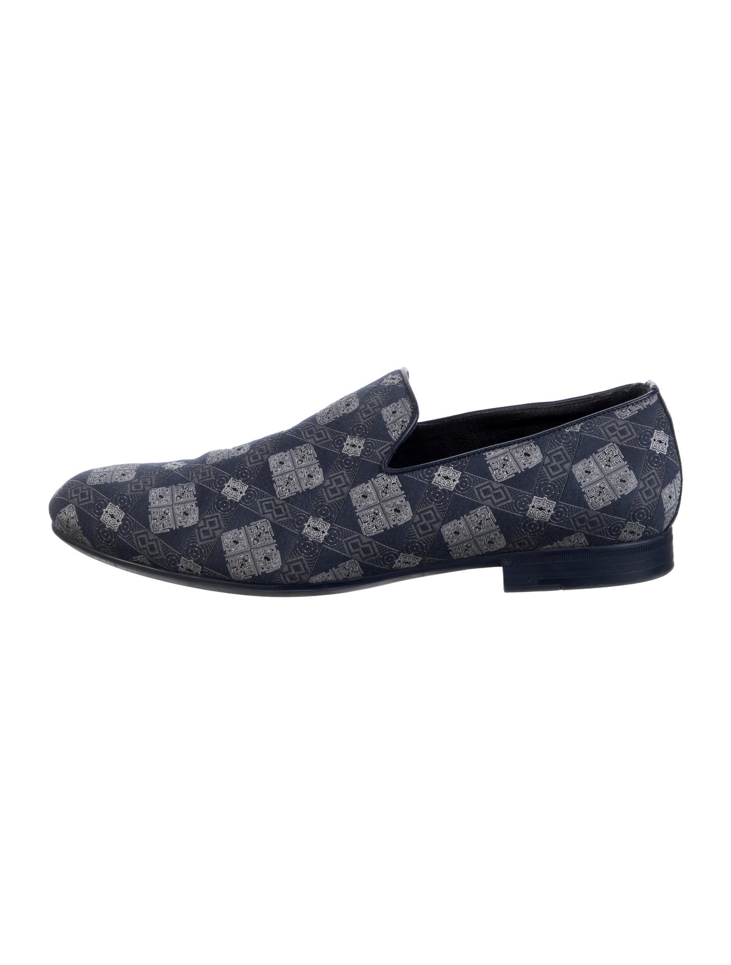 Jimmy Choo Canvas Printed Slippers