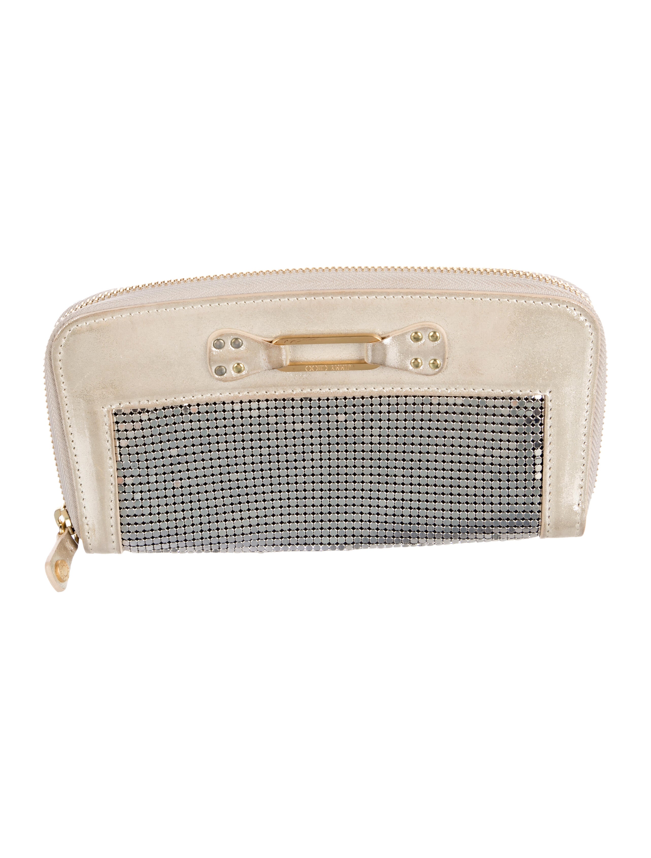 Jimmy Choo Metal Continental Wallet