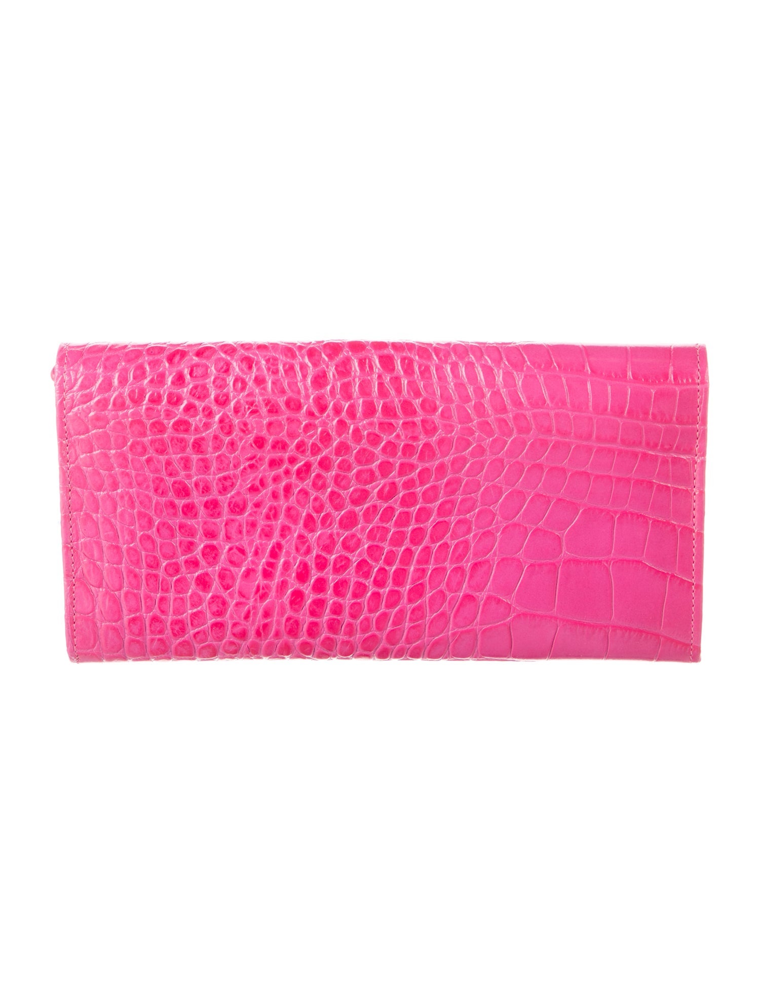 Jimmy Choo Embossed Leather Continental Wallet