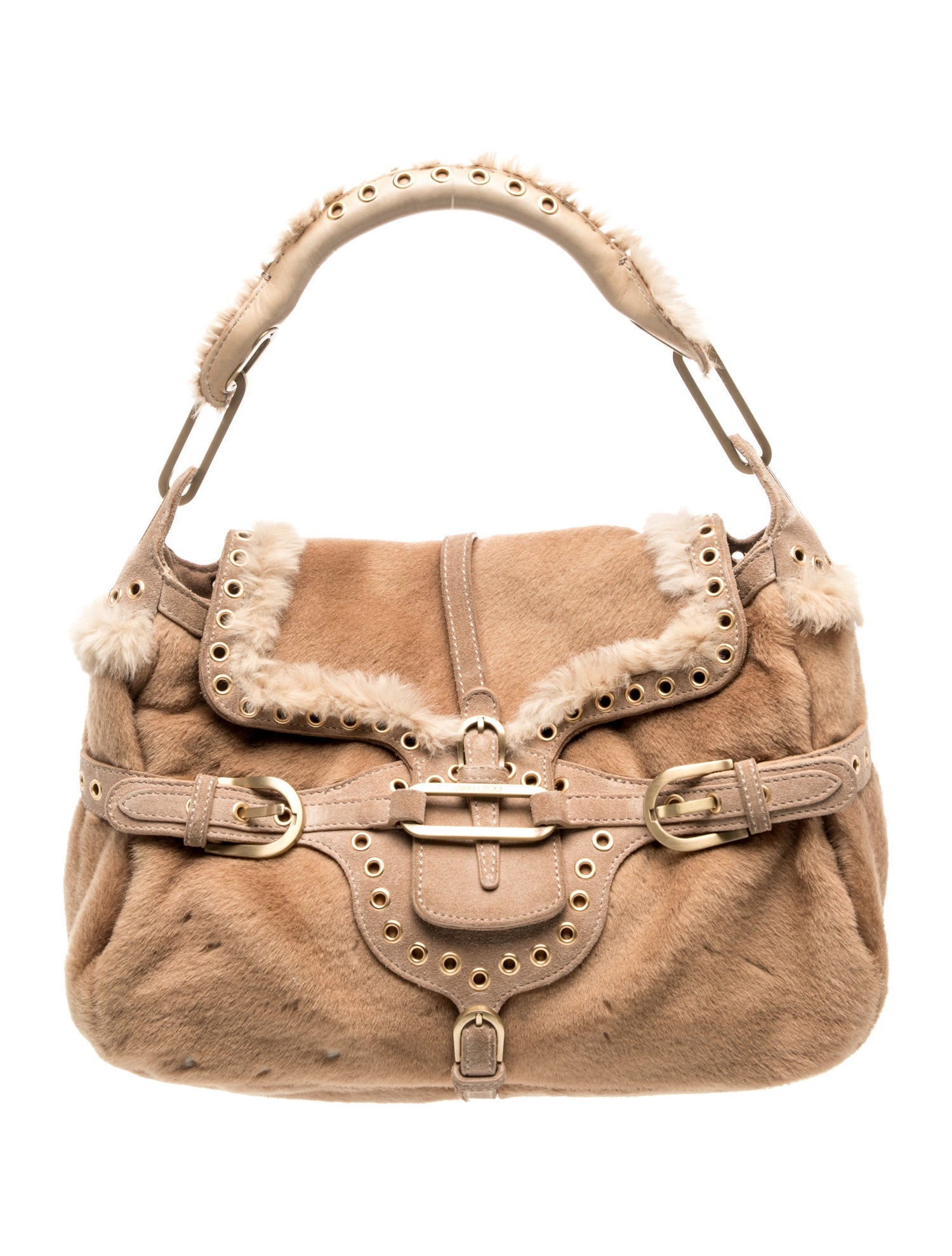 Jimmy Choo Calf Hair Top Handle Bag