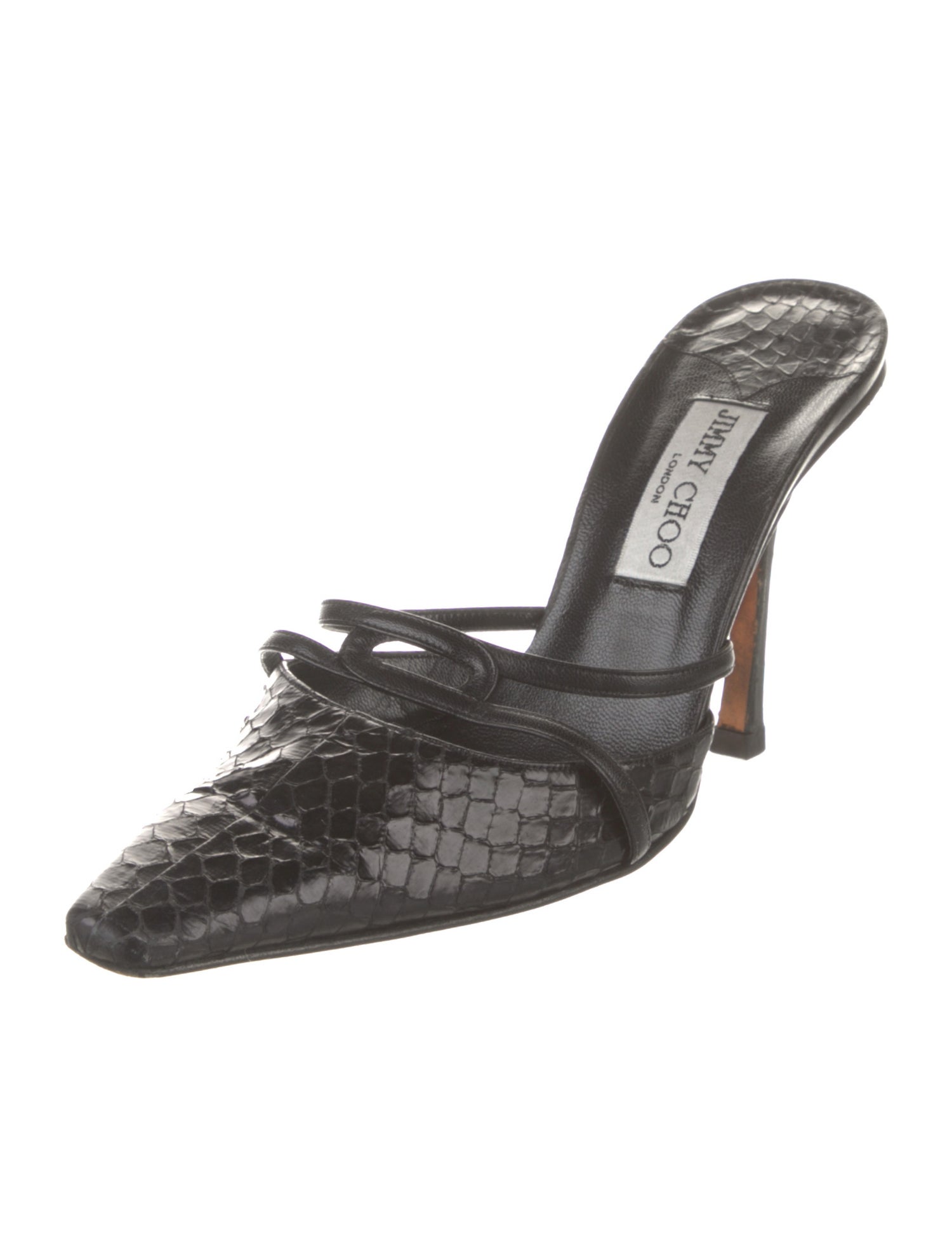 Jimmy Choo Snakeskin Mules