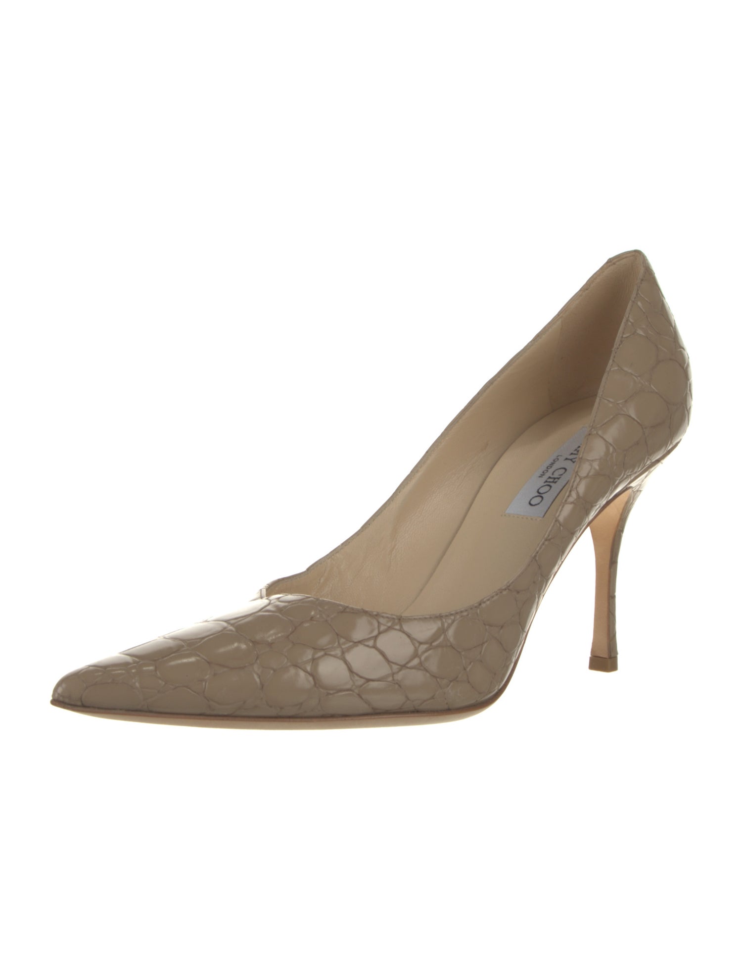 Jimmy Choo Embossed Leather Pumps