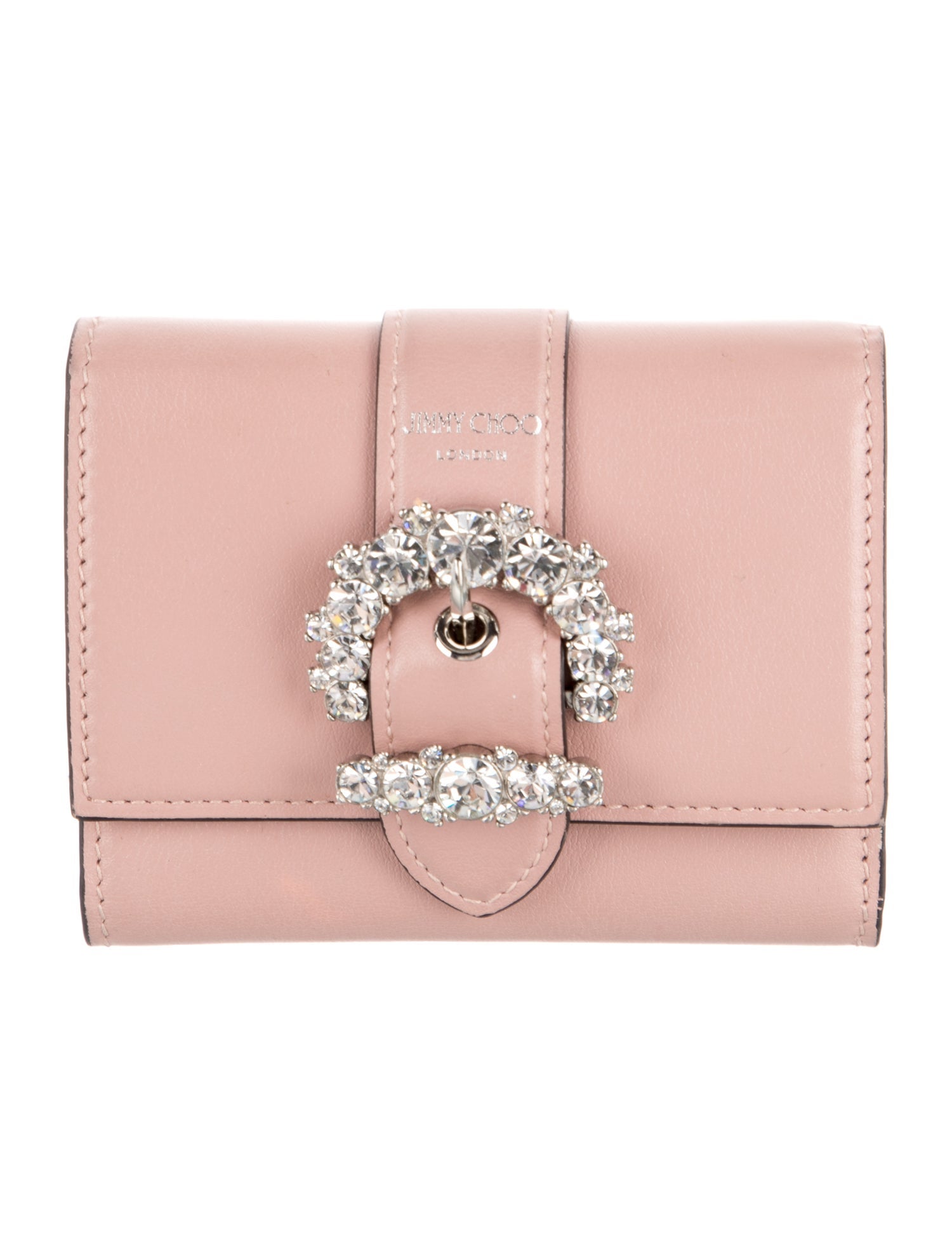 Jimmy Choo Leather Printed Compact Wallet