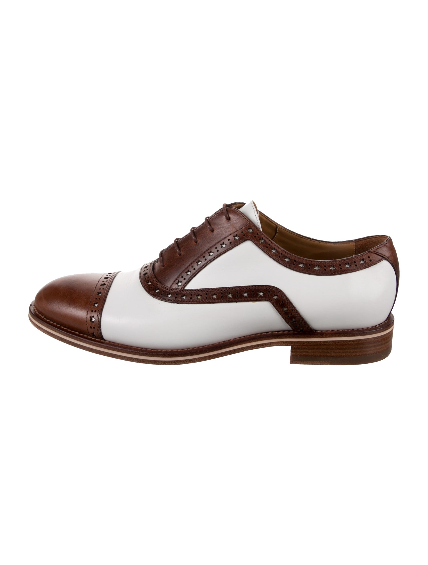 Jimmy Choo Leather Colorblock Pattern Spectators