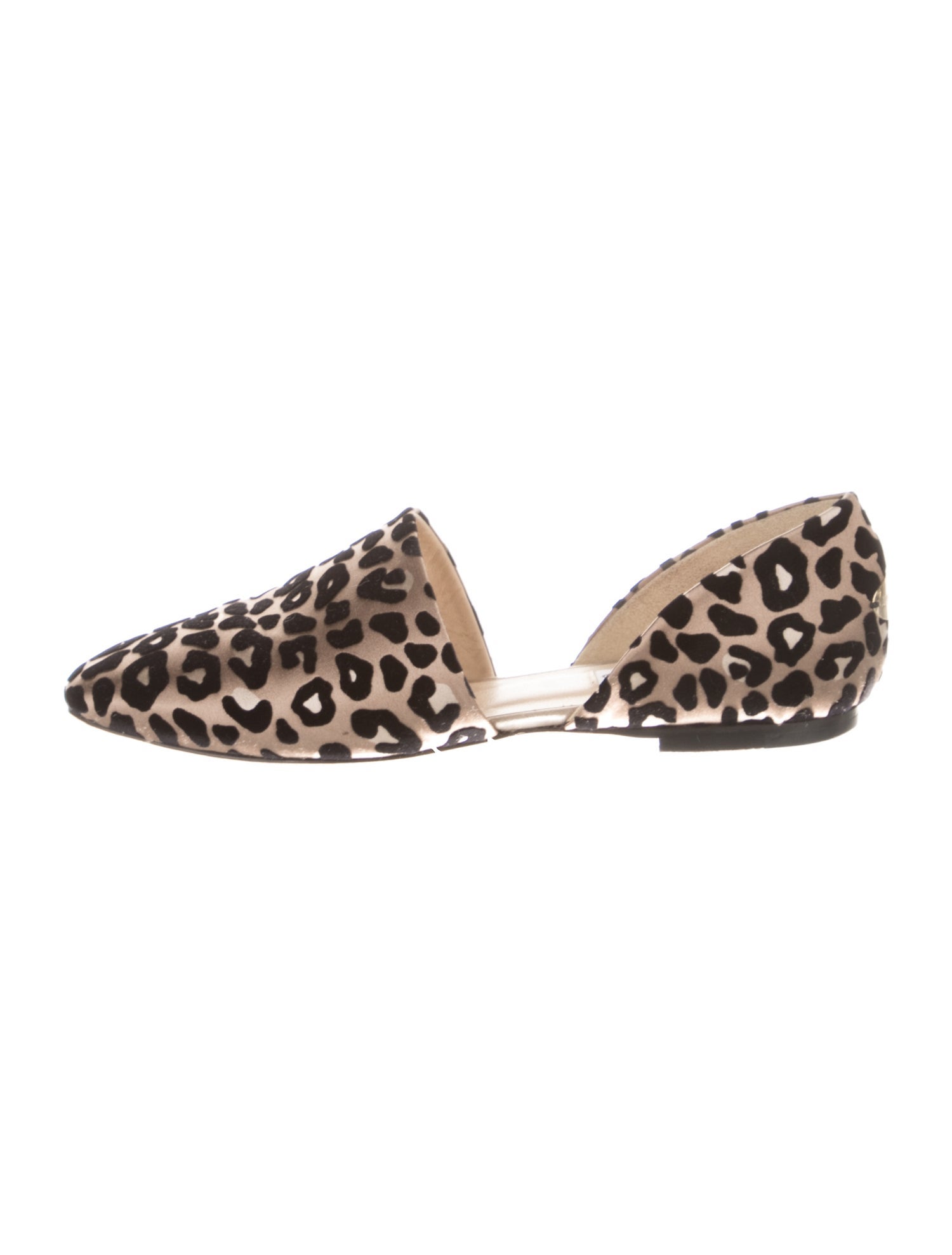 Jimmy Choo Suede Animal Print D'Orsay Flats