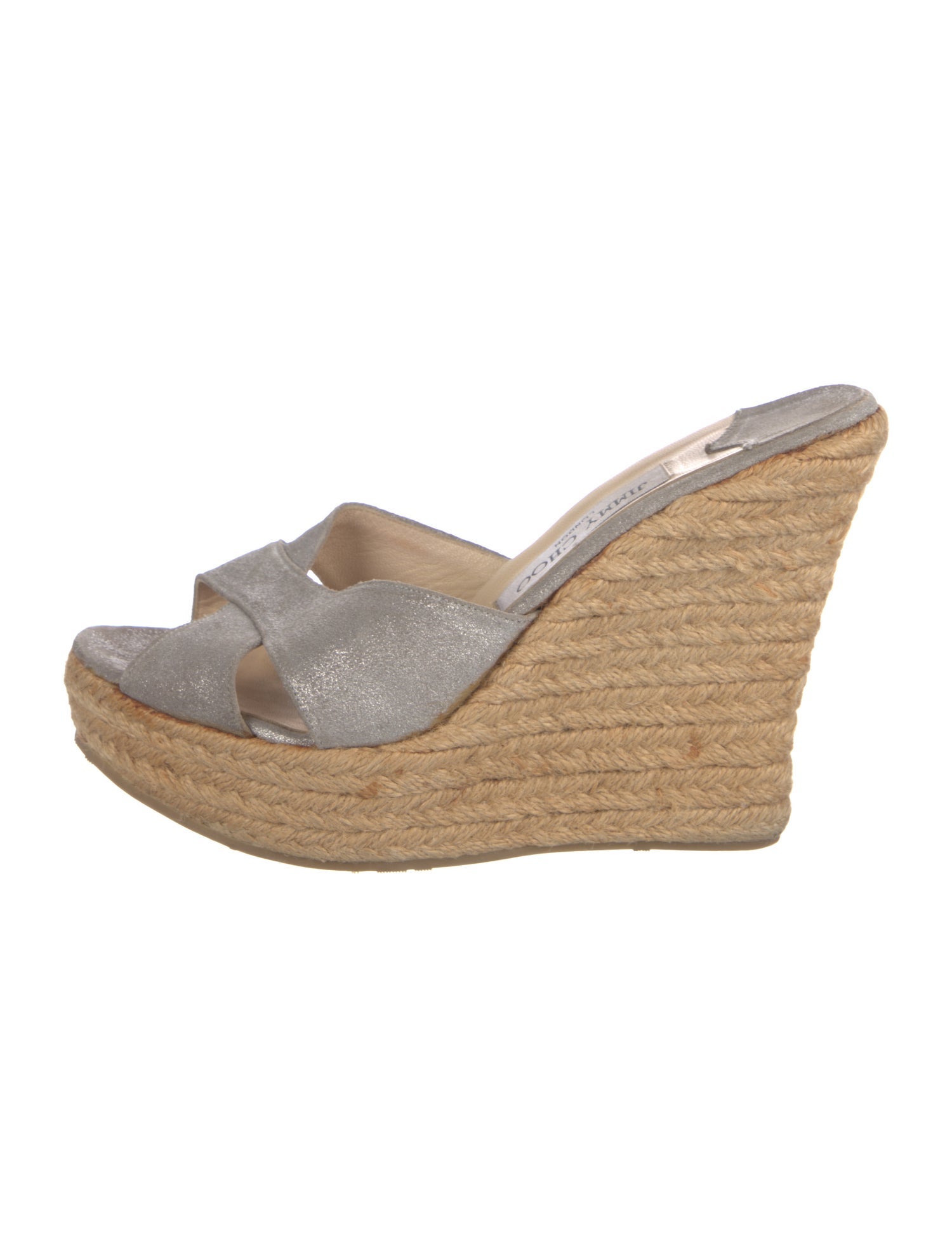 Jimmy Choo Suede Braided Accents Espadrilles