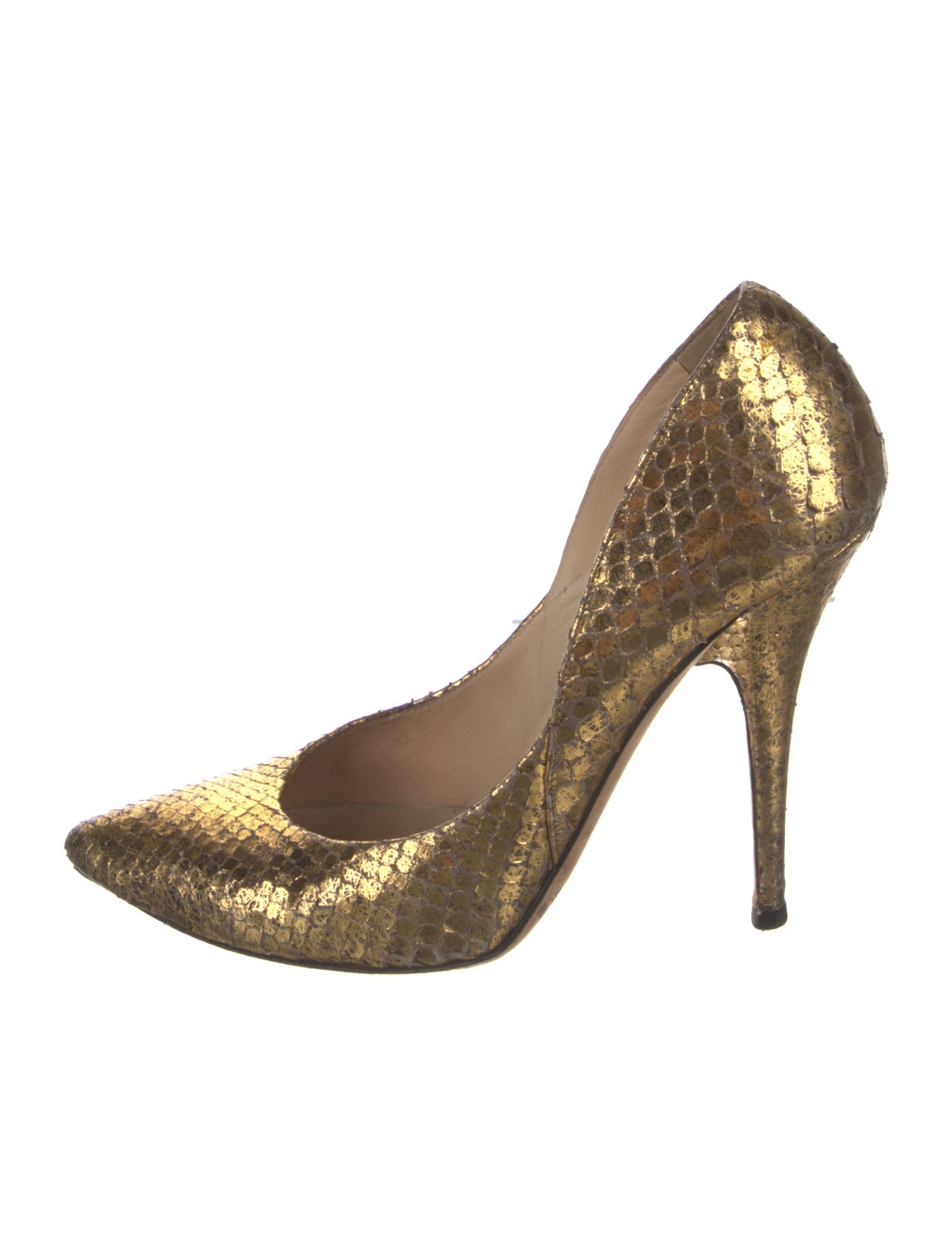 Jimmy Choo Snakeskin Printed Pumps