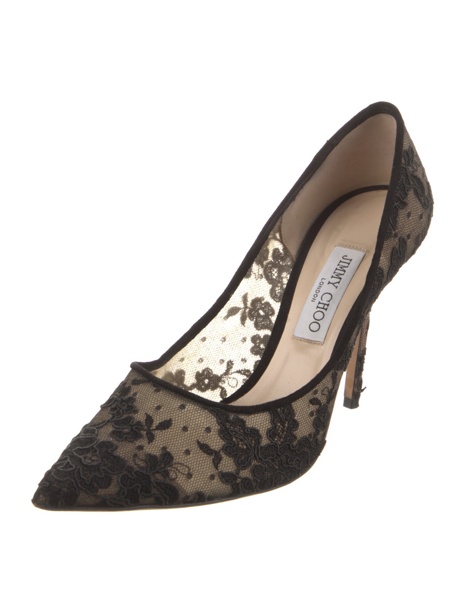 Jimmy Choo Lace Lace Pattern Pumps