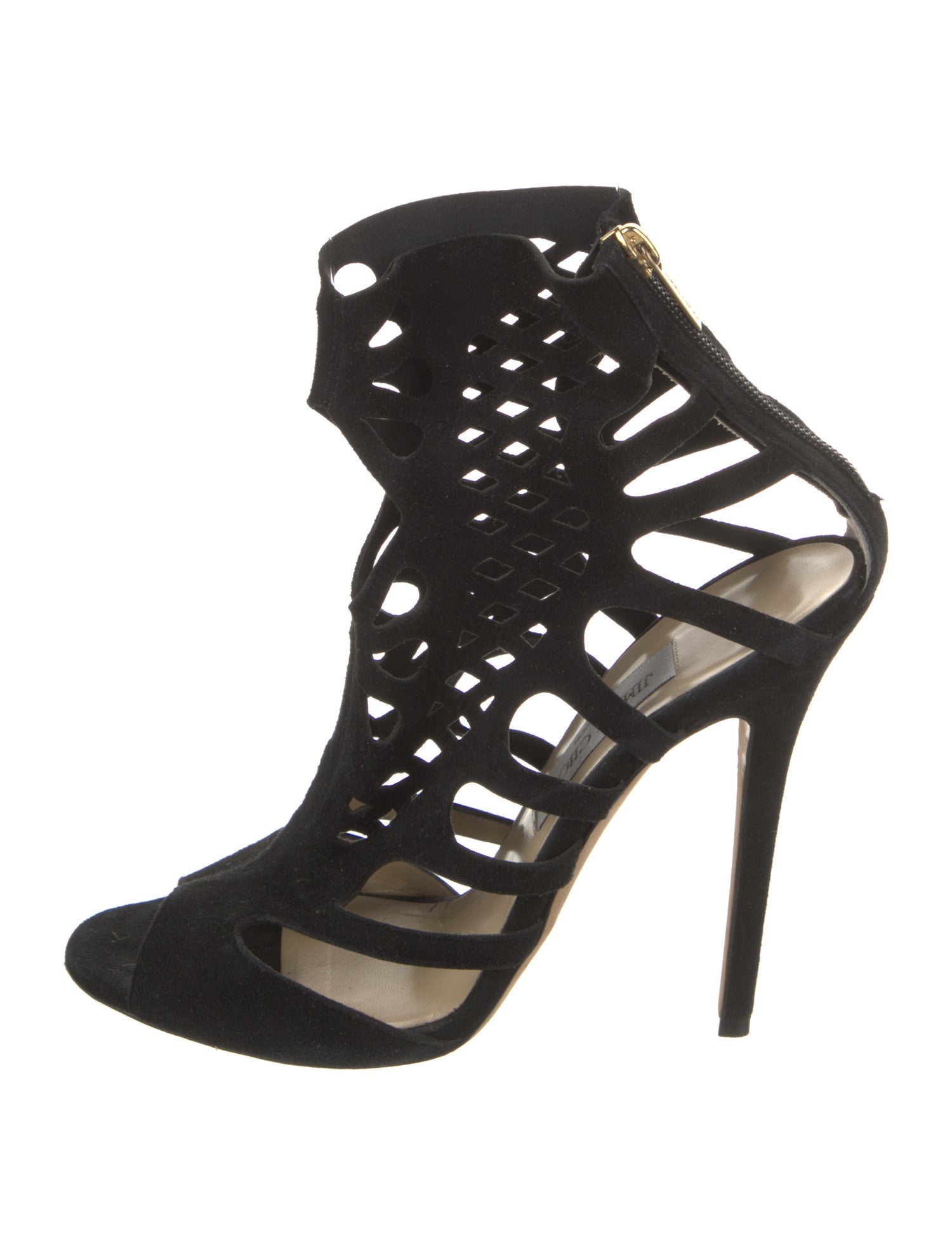 Jimmy Choo Suede Cutout Accent Pumps