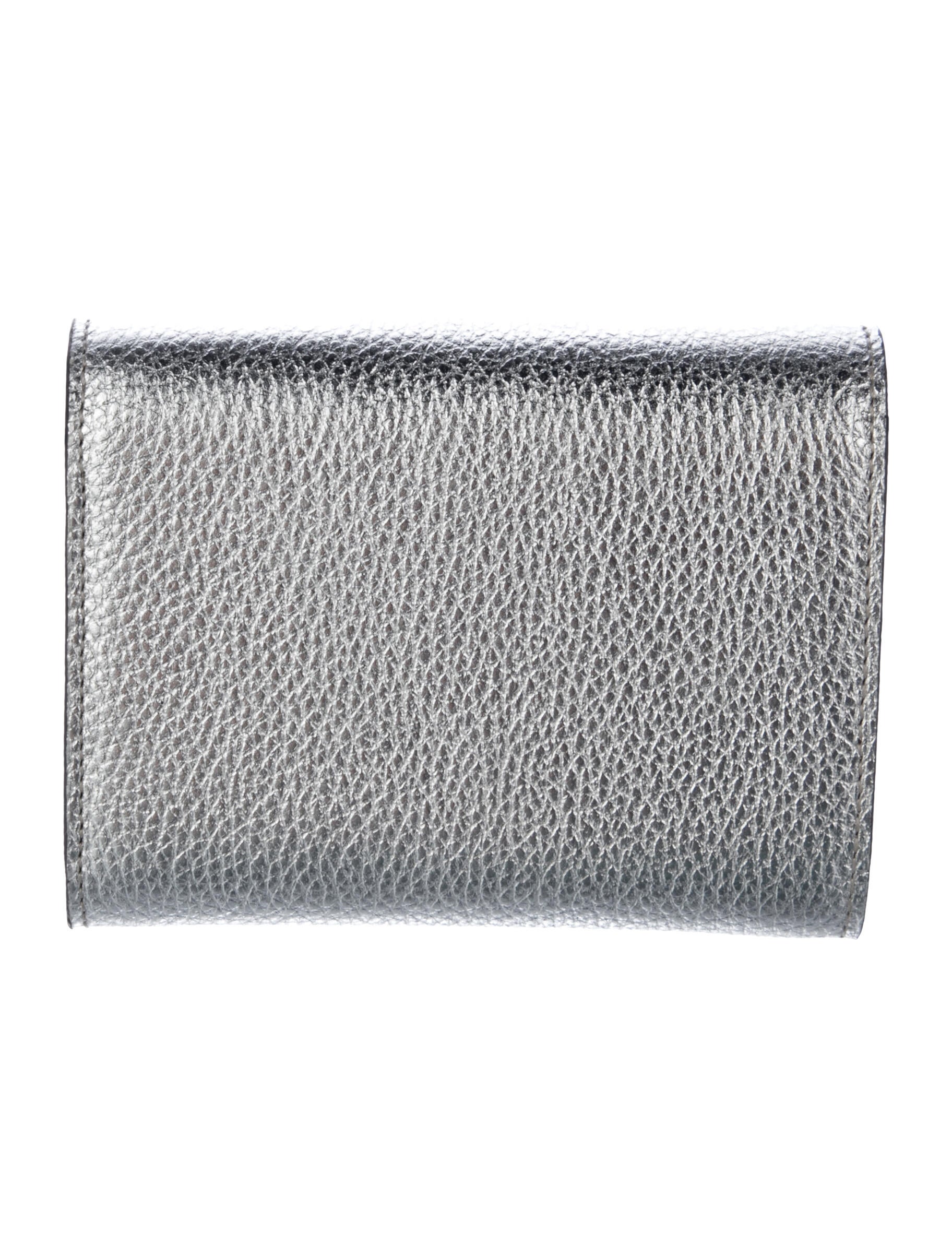 Jimmy Choo Leather Printed Compact Wallet