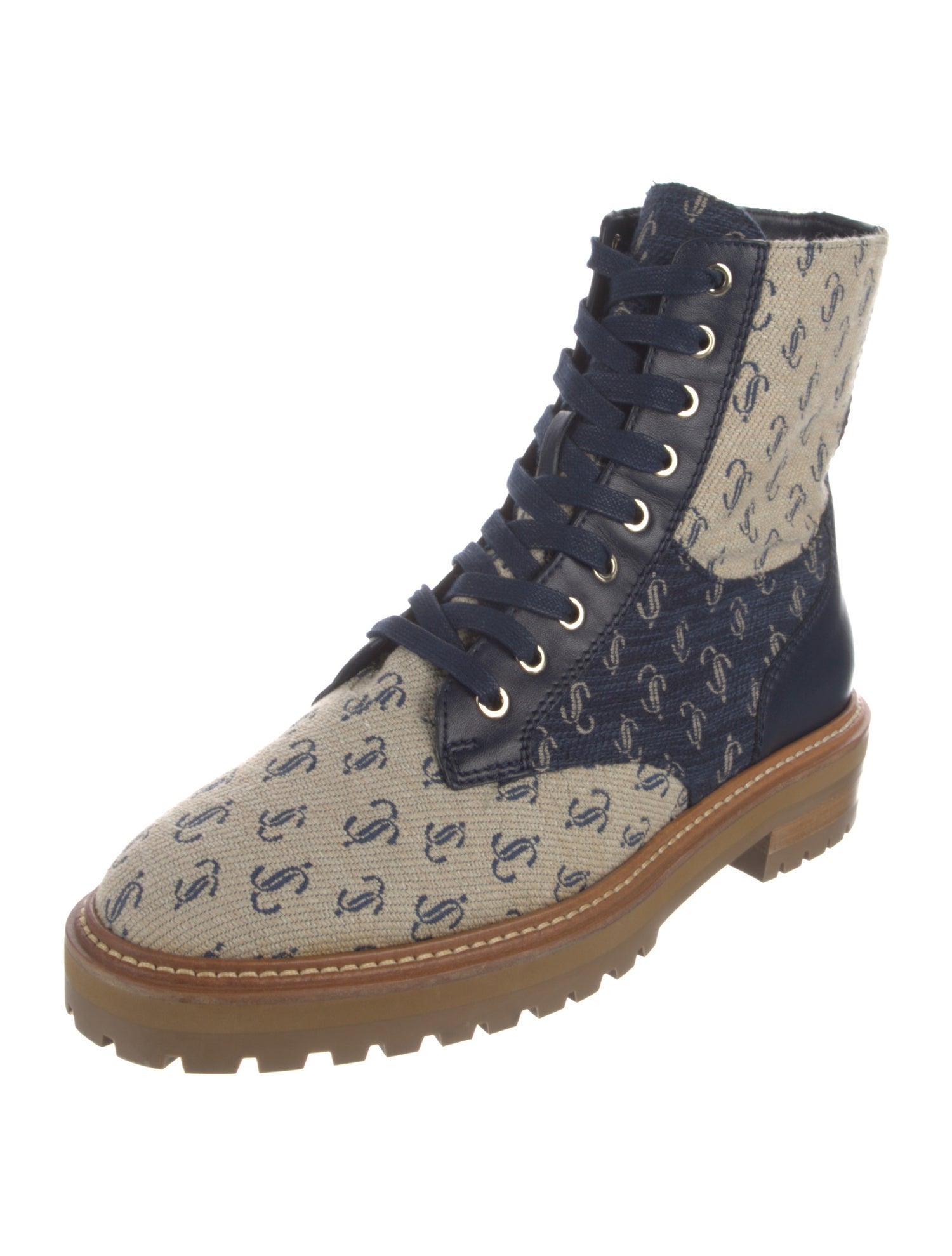 Jimmy Choo Leather Printed Chelsea Boots