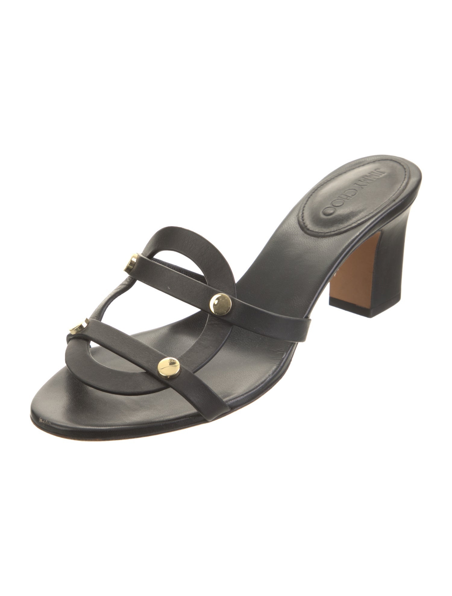 Jimmy Choo Leather Slides