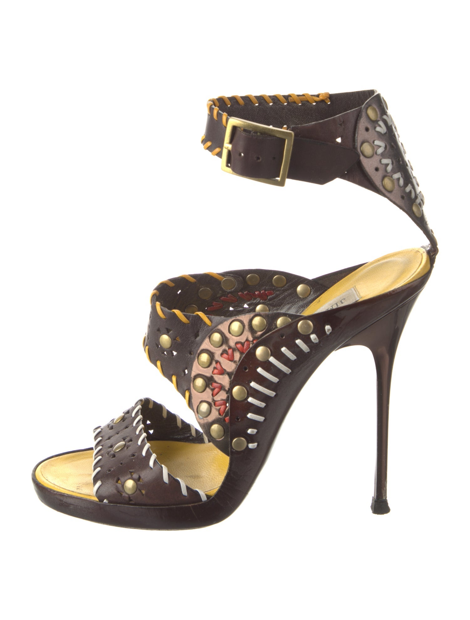 Jimmy Choo Leather Patterned Sandals