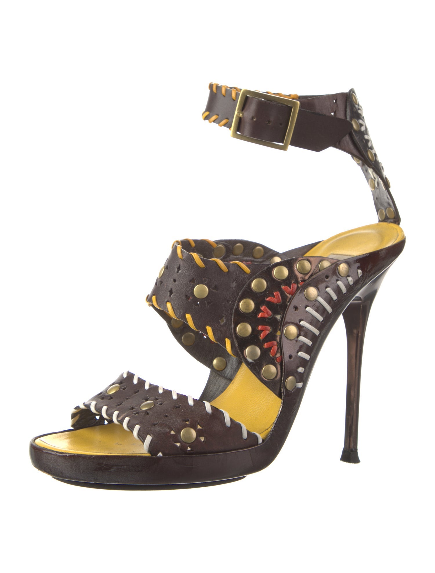 Jimmy Choo Leather Patterned Sandals