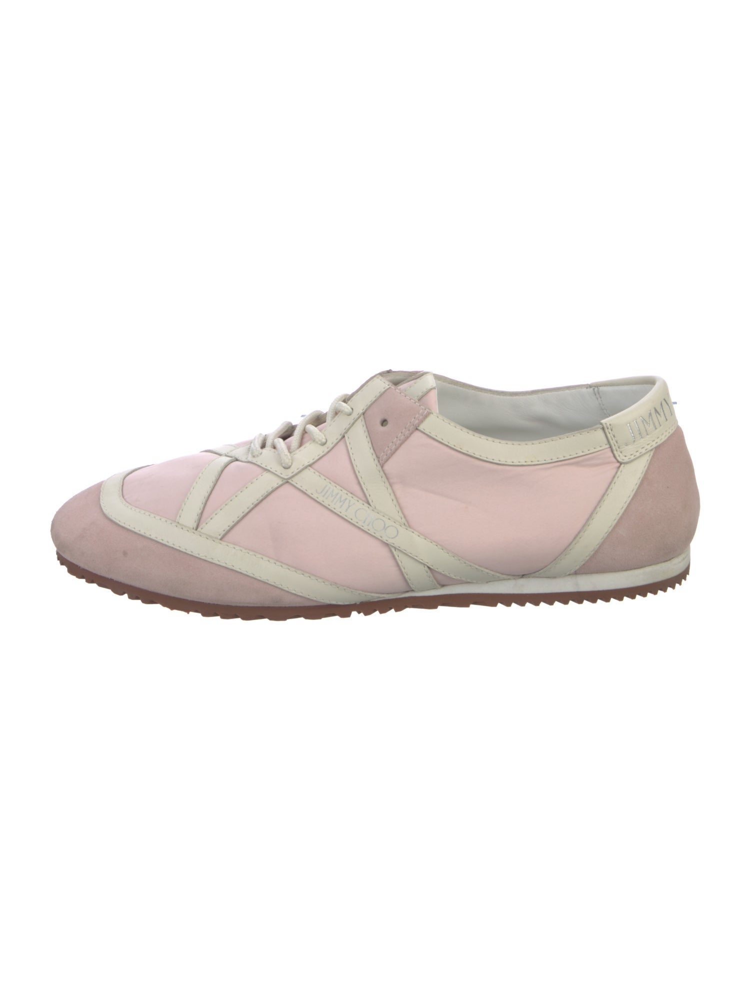 Jimmy Choo Suede Colorblock Pattern Sneakers