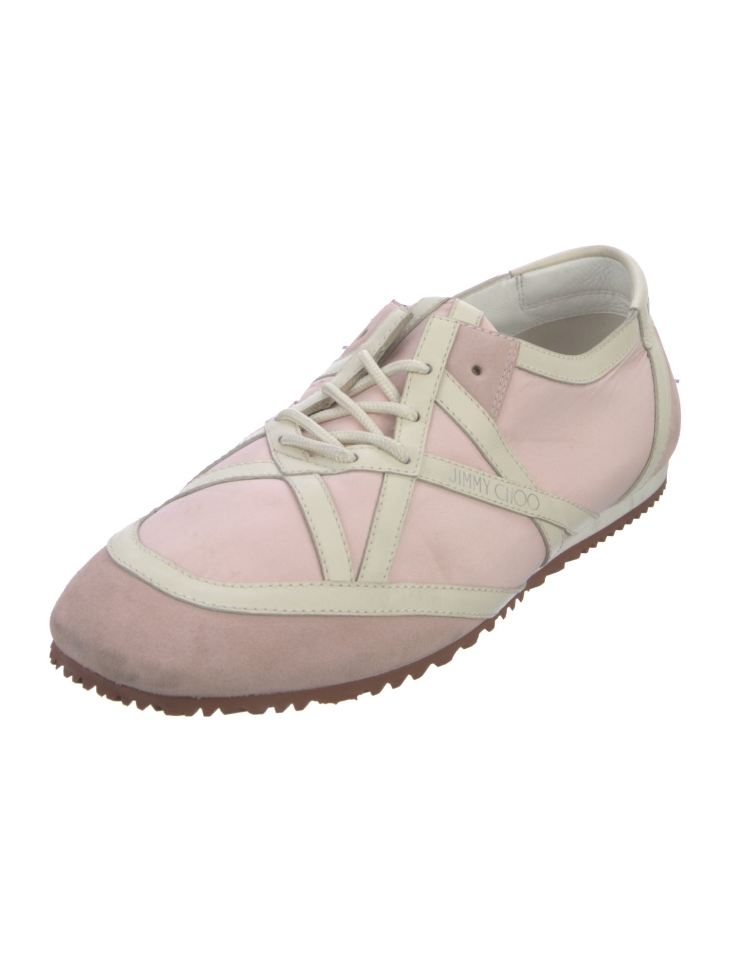 Jimmy Choo Suede Colorblock Pattern Sneakers