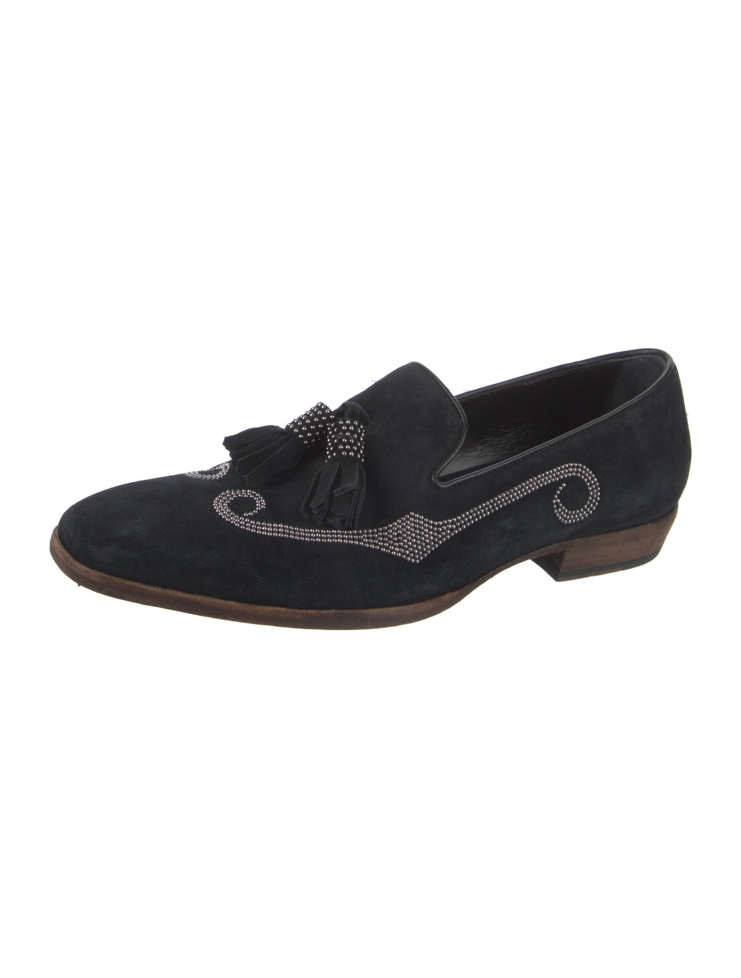 Jimmy Choo Suede Patterned Slippers